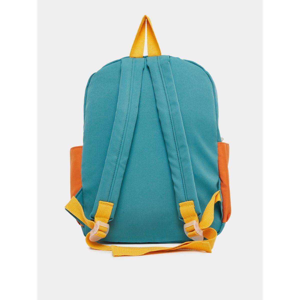 Styli Color Block Backpack with Buckle Strap-school-bagsandbackpacks-backpacks-image-2