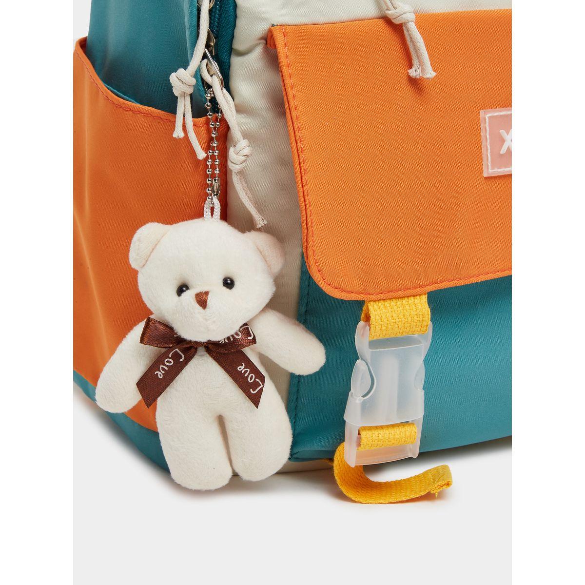 Styli Color Block Backpack with Buckle Strap-school-bagsandbackpacks-backpacks-image-3