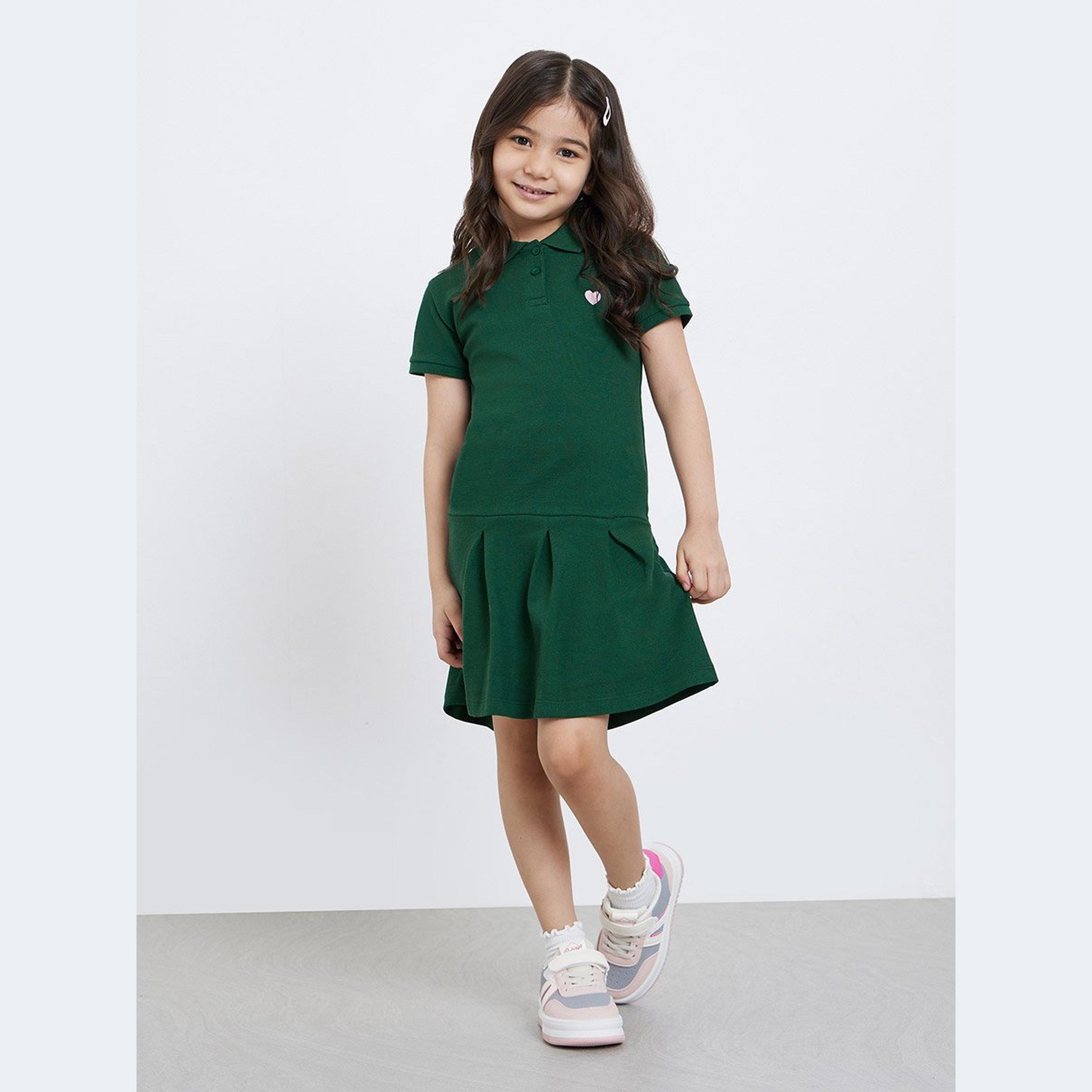 فستان بياقة بولو وتفاصيل مُطرزة-girls-clothing-dressesandjumpsuits-image-1