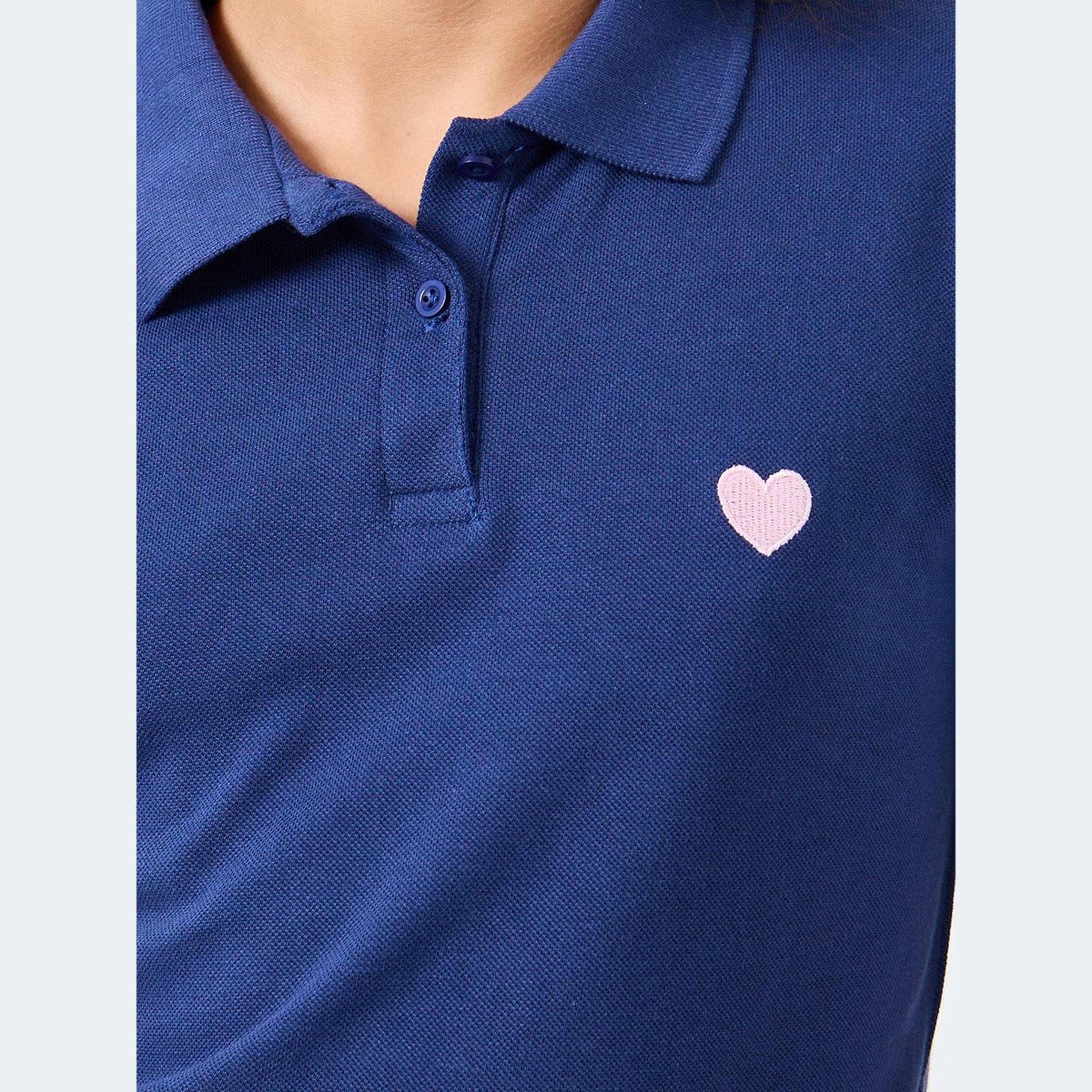 فستان تيشيرت بياقة بولو مع أكمام قصيرة-girls-clothing-dressesandjumpsuits-image-3