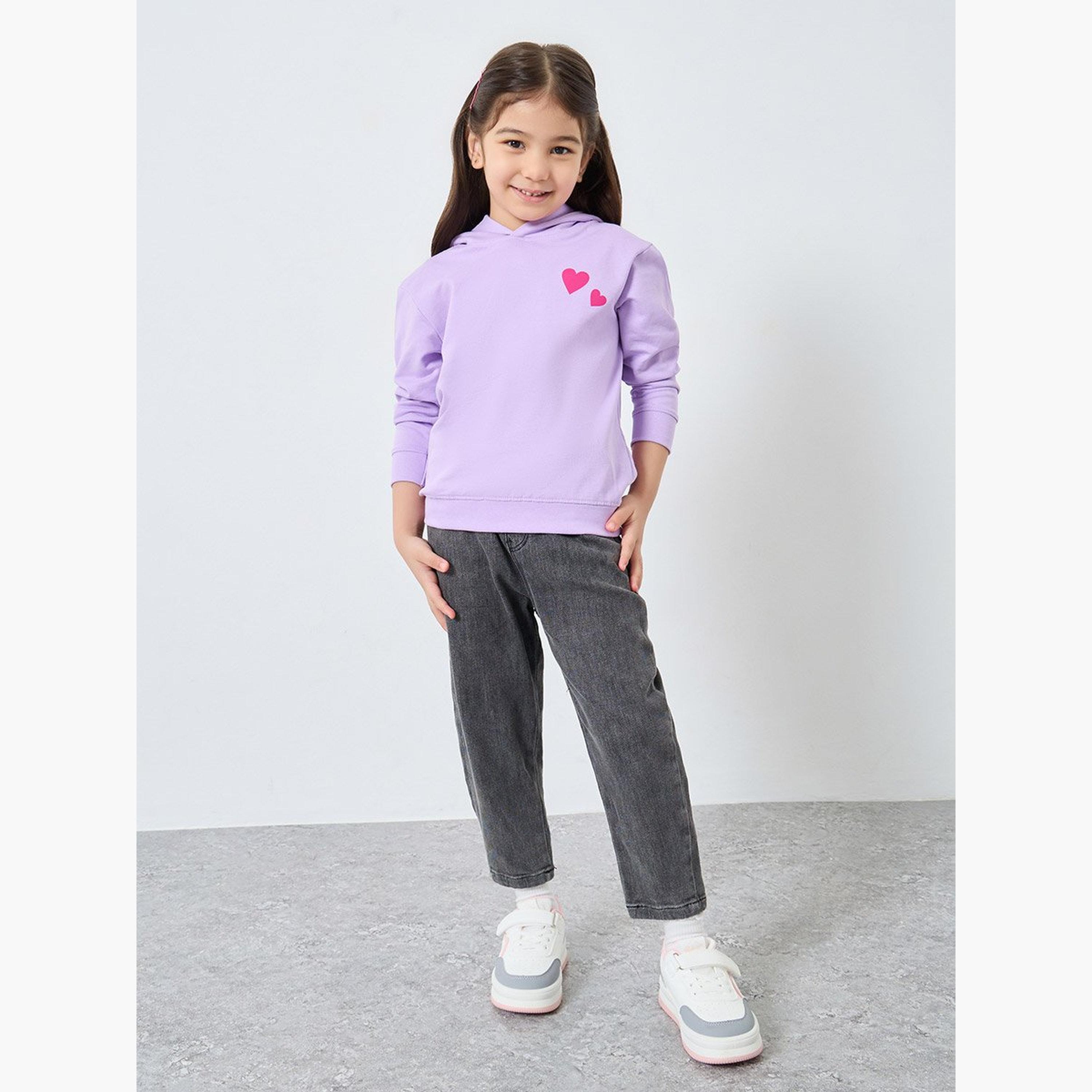 هودي بطبعة قلوب-girls-clothing-sweatshirts-image-2