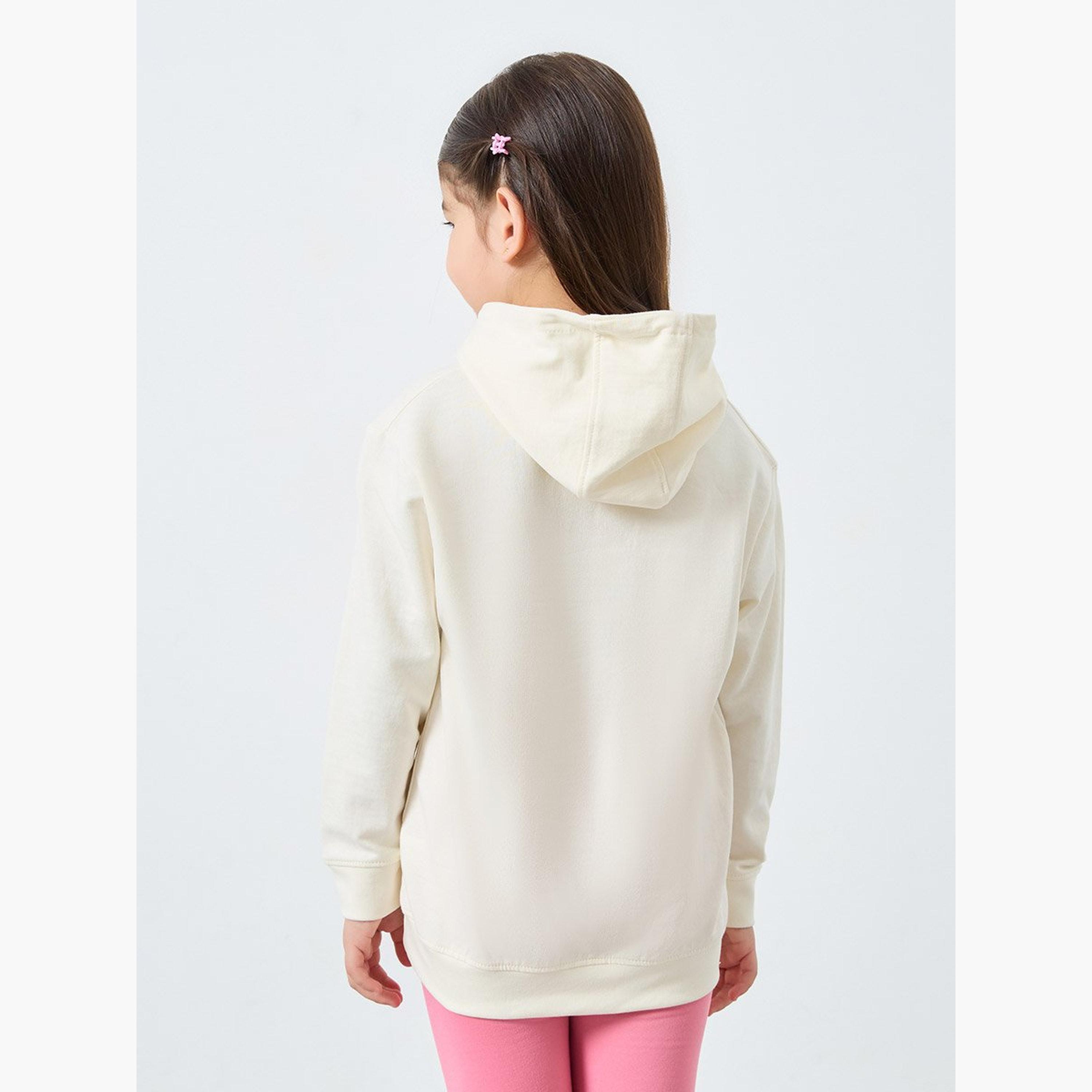 Styli Girls Off White Heart Print Hoodie-girls-clothing-sweatshirts-image-4