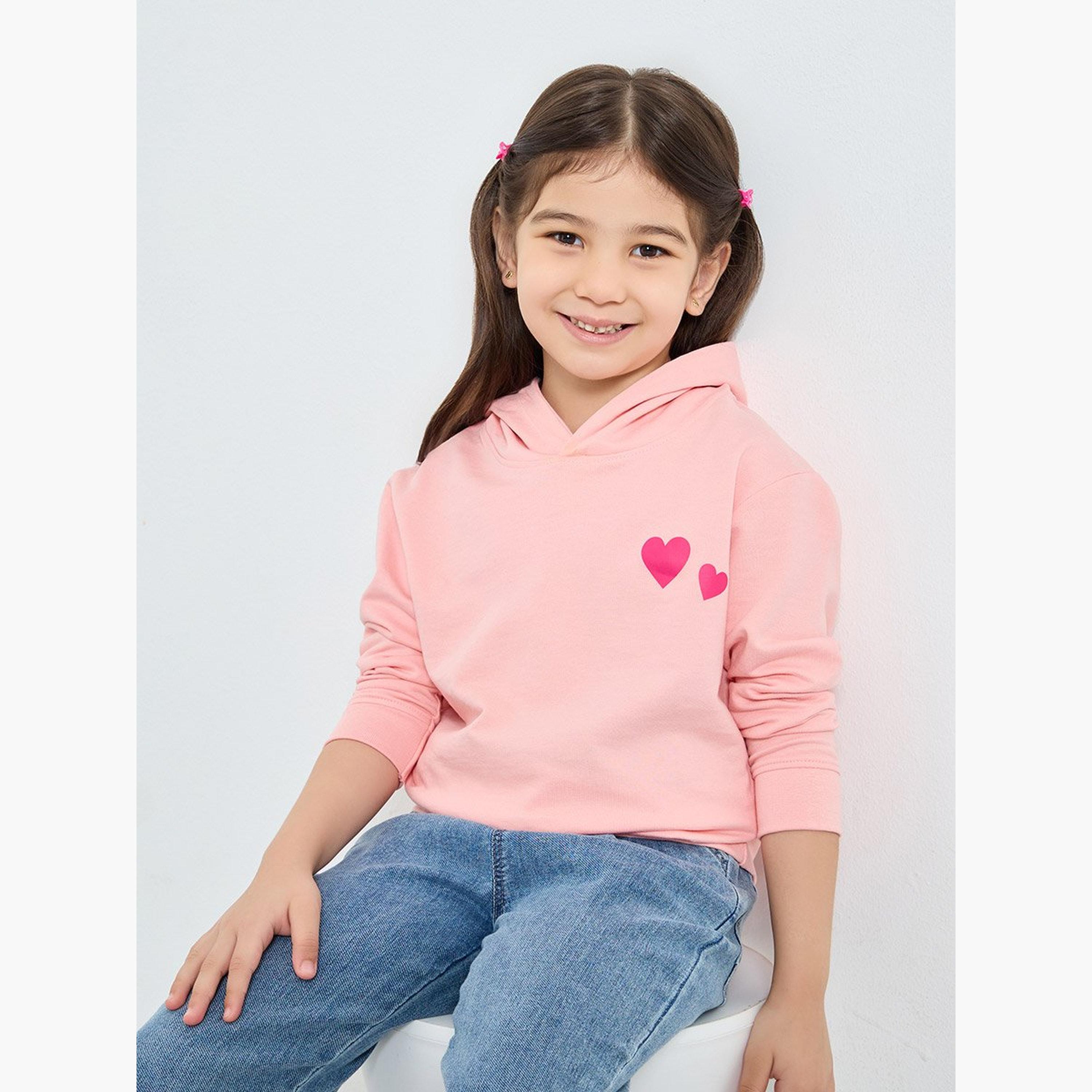 هودي بطبعة قلوب-girls-clothing-sweatshirts-image-1