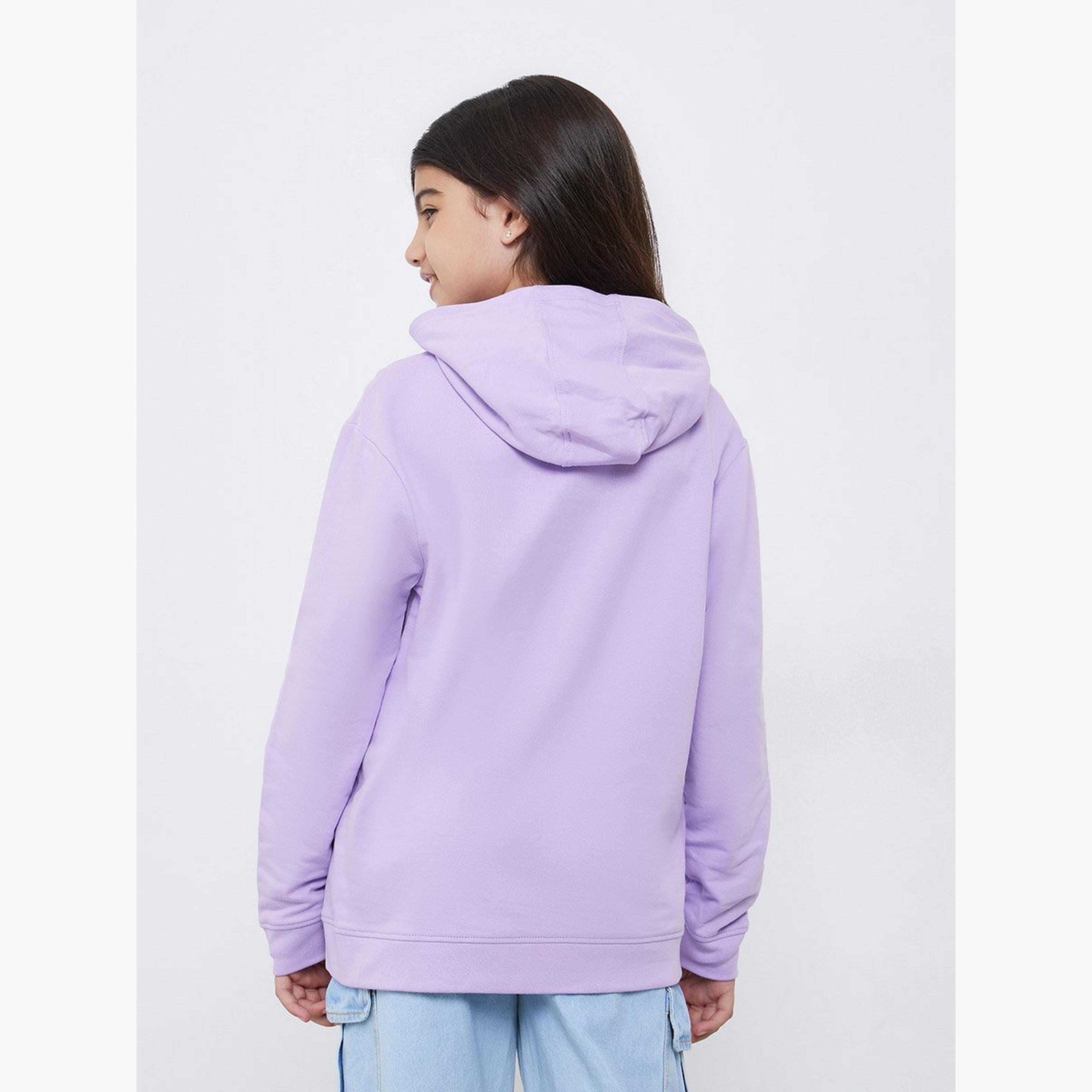 هودي بقصة مريحة وطبعة قلب-girls-clothing-sweatshirts-image-4