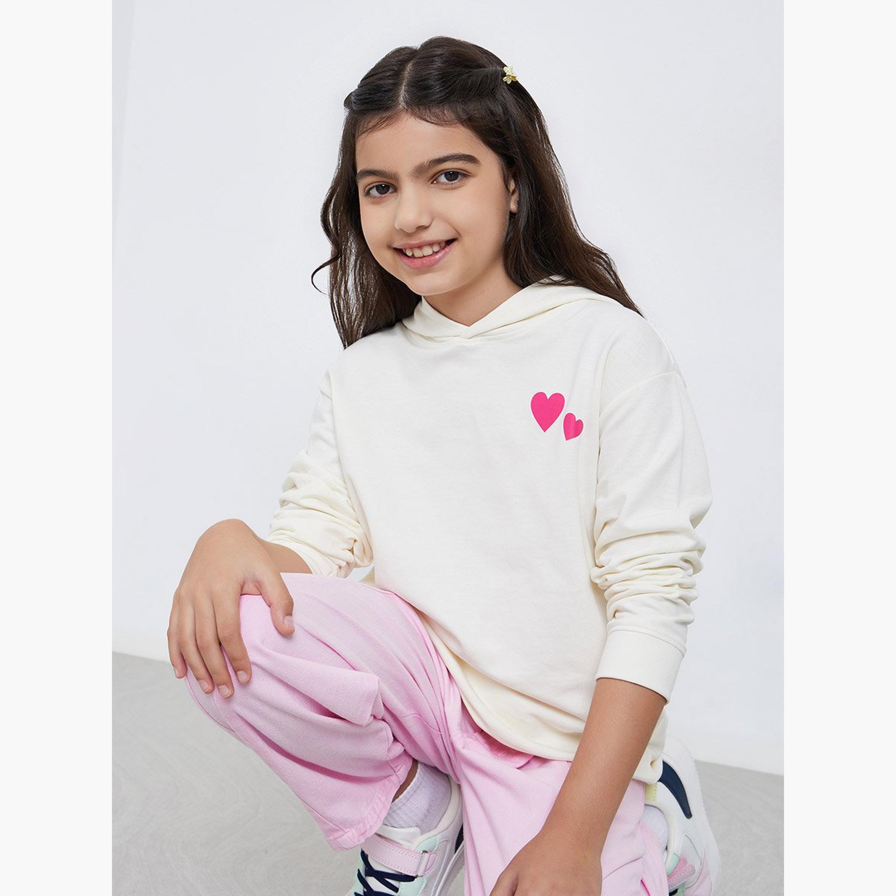 هودي بقصة مريحة بطبعة قلب-girls-clothing-sweatshirts-image-2