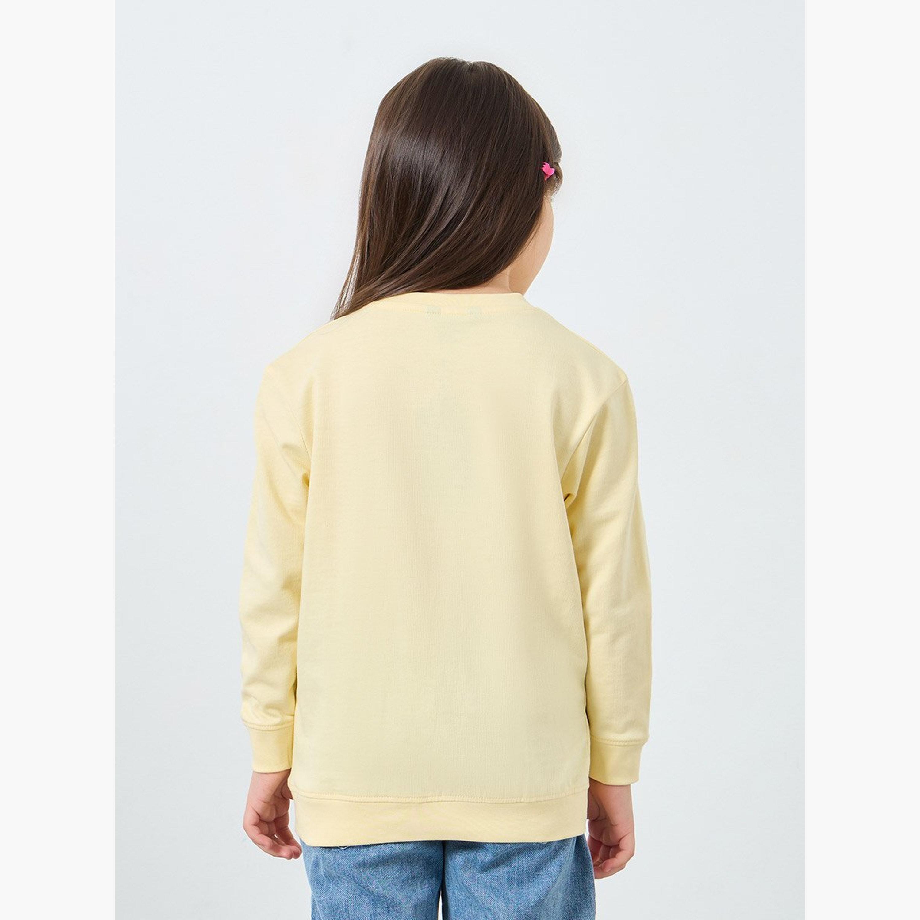 Styli Girls Yellow Dreamer Graphic Sweatshirt-girls-clothing-sweatshirts-image-4