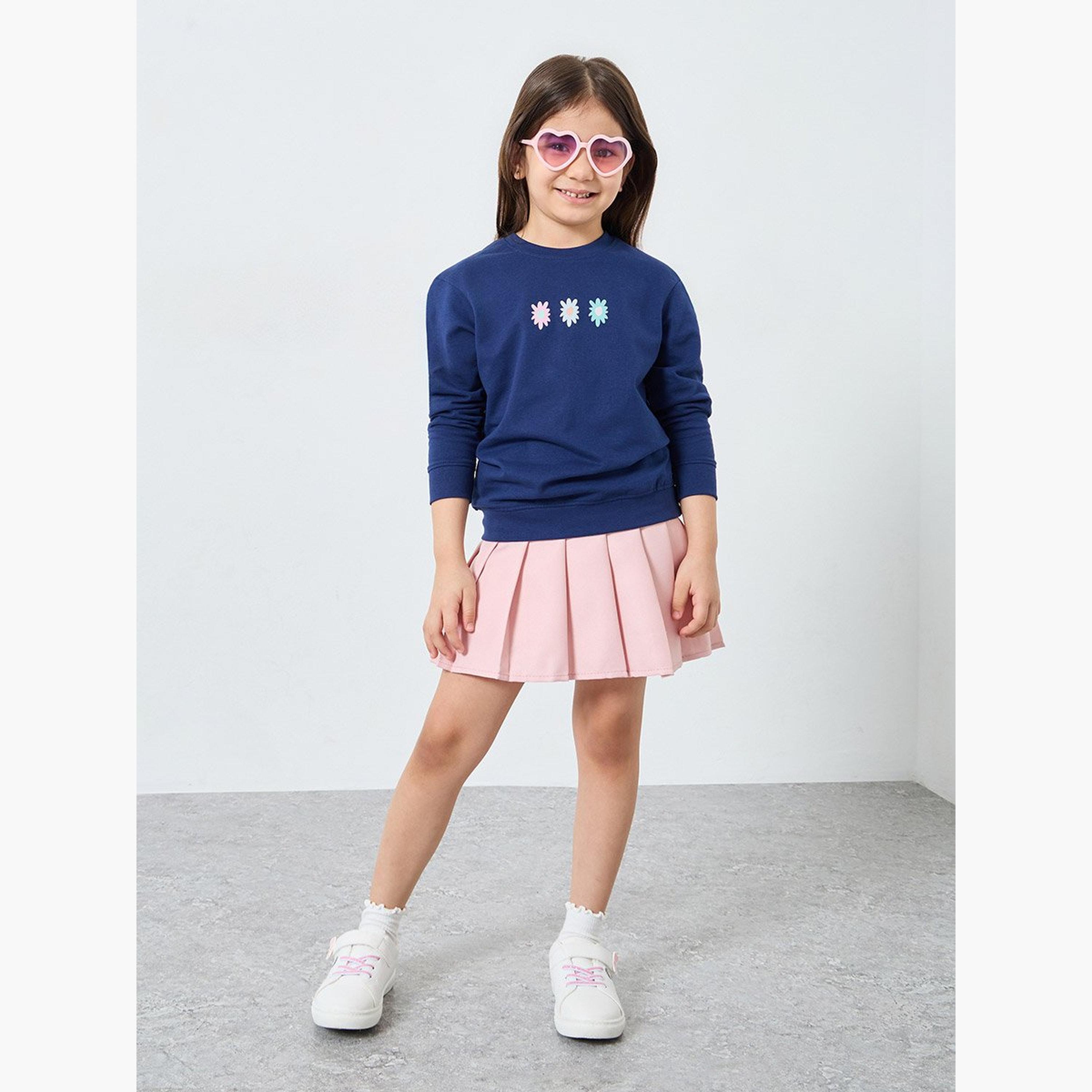 Styli Girls Kindness Graphic Print Sweatshirt-girls-clothing-winterwear-sweatshirts-image-3