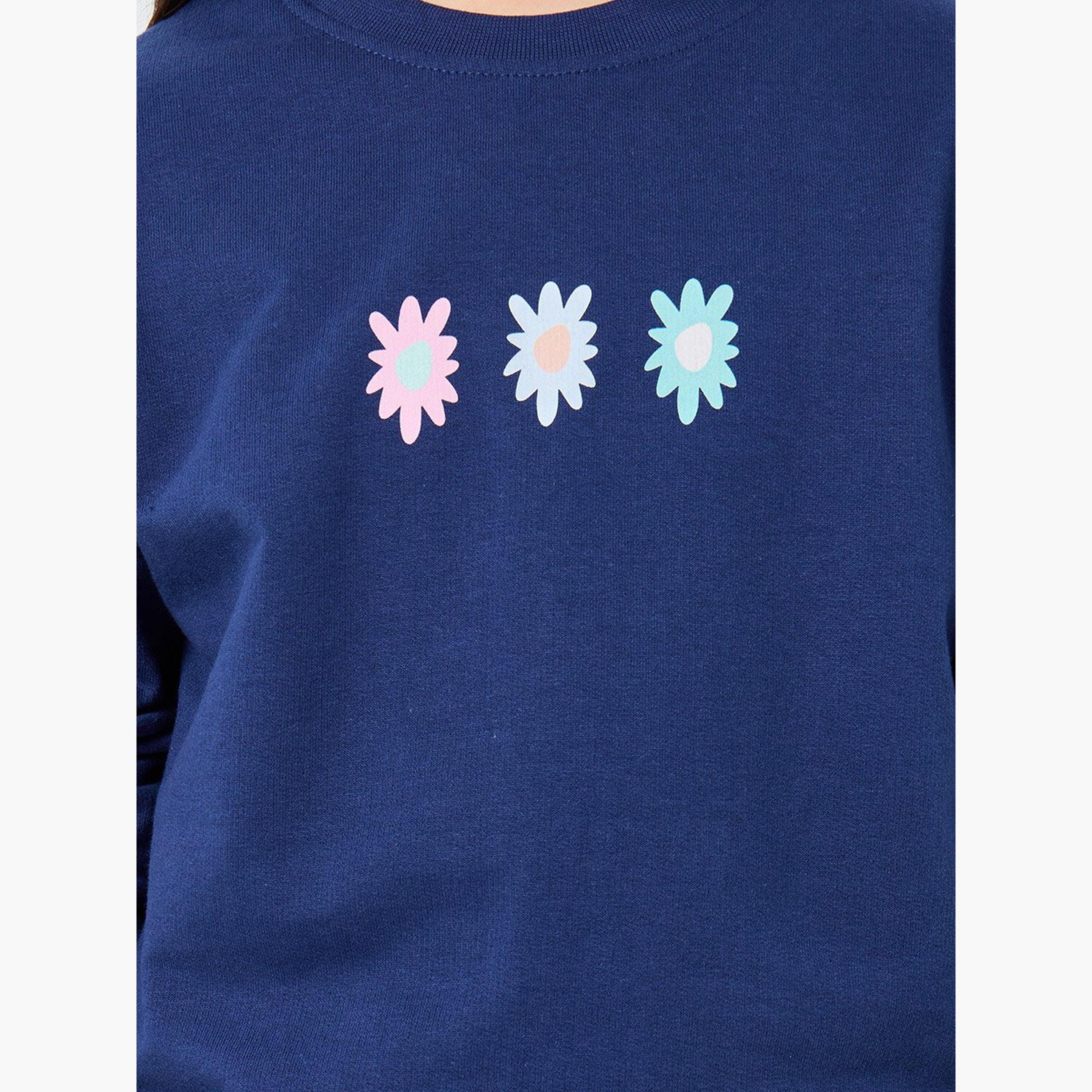 Styli Girls Kindness Graphic Print Sweatshirt-girls-clothing-winterwear-sweatshirts-image-4