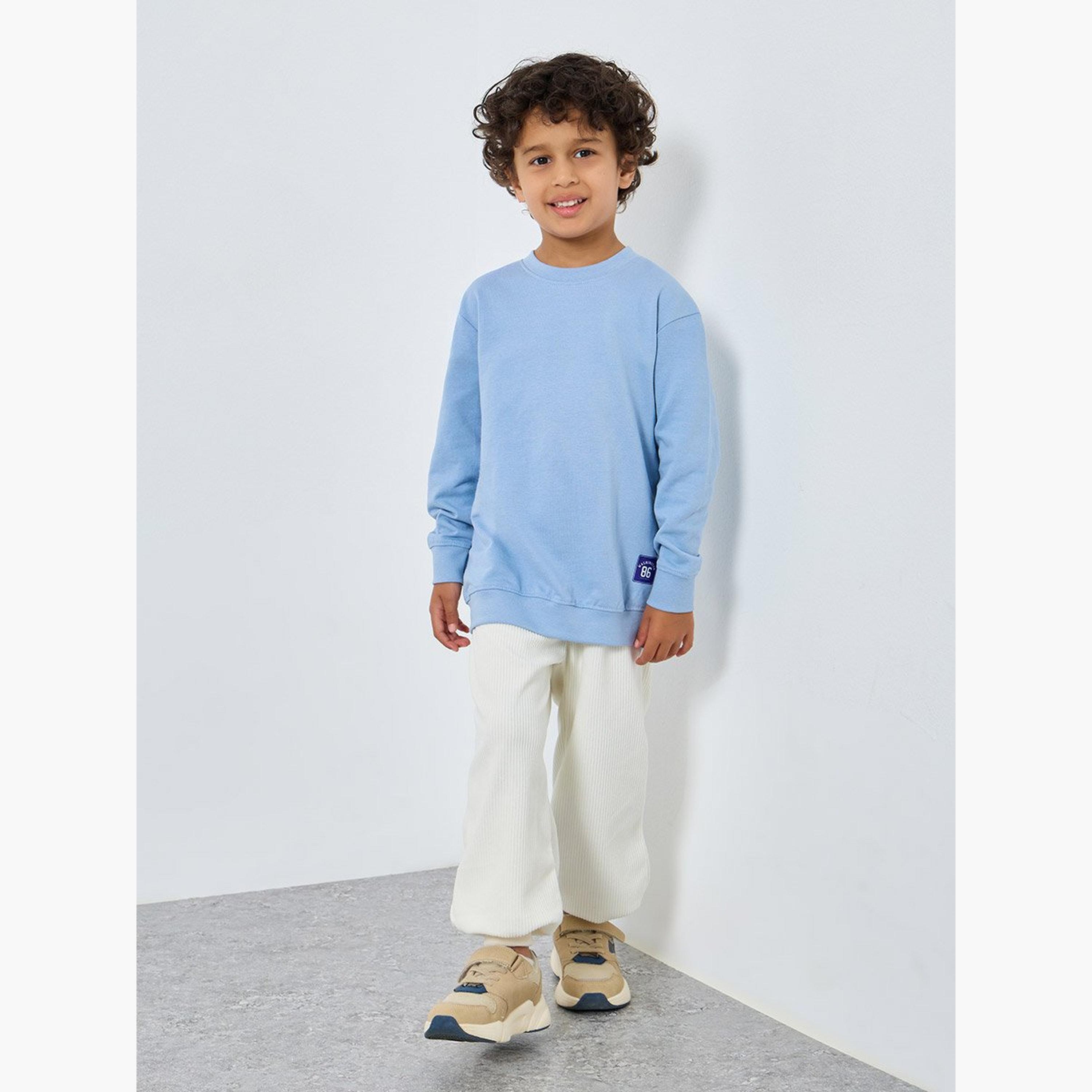 Styli Boys Embossed Graphic Print Sweatshirt-boys-clothing-sweatshirts-image-3