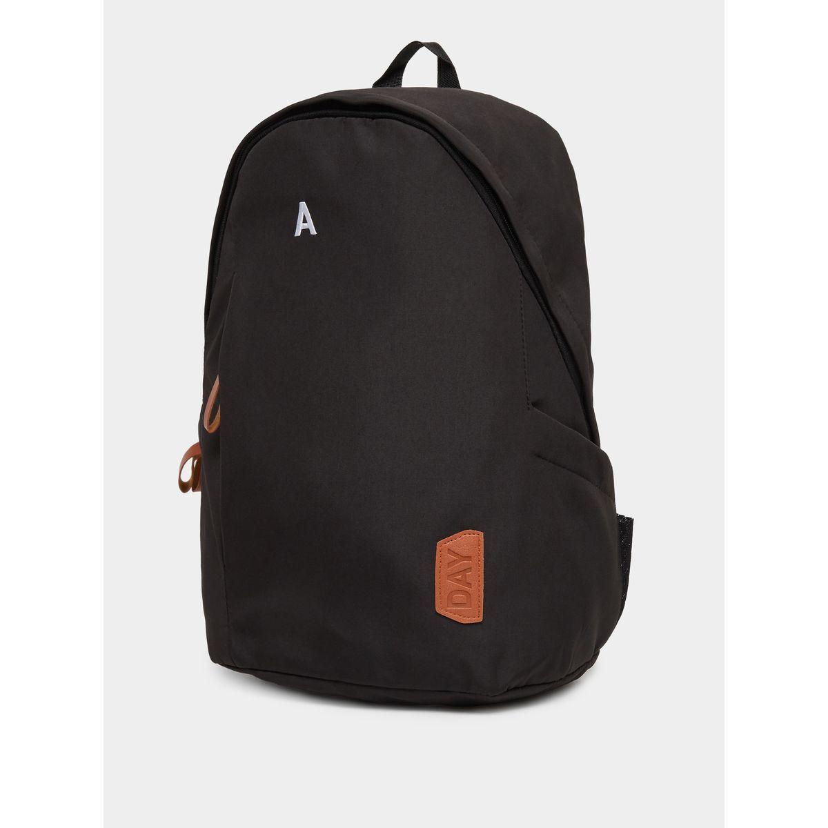 Styli Unisex Black Backpack with Side Pocket 31x18x45cm-school-bagsandbackpacks-backpacks-image-1