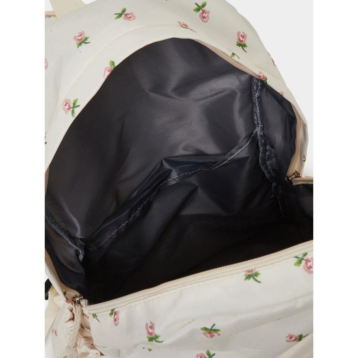 Styli Floral Print Backpack with Side Pocket 32x13x41cm-school-bagsandbackpacks-backpacks-image-4
