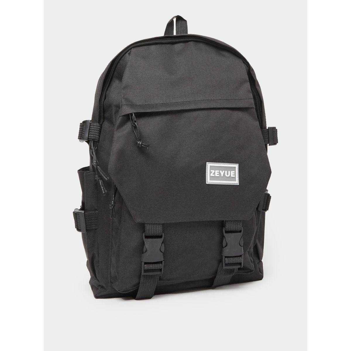 Styli Plain Backpack with Buckled Pocket 32x16x47cm-school-bagsandbackpacks-backpacks-image-1