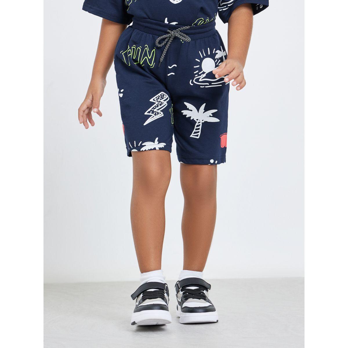 طقم منسق من شورت وتيشيرت مُطبغ-boys-clothing-setsandcoords-image-5