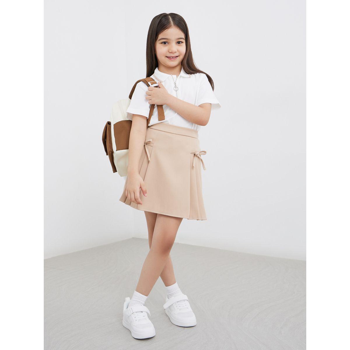 طقم منسق من تنورة وتيشيرت بولو-girls-clothing-setsandcoords-image-1