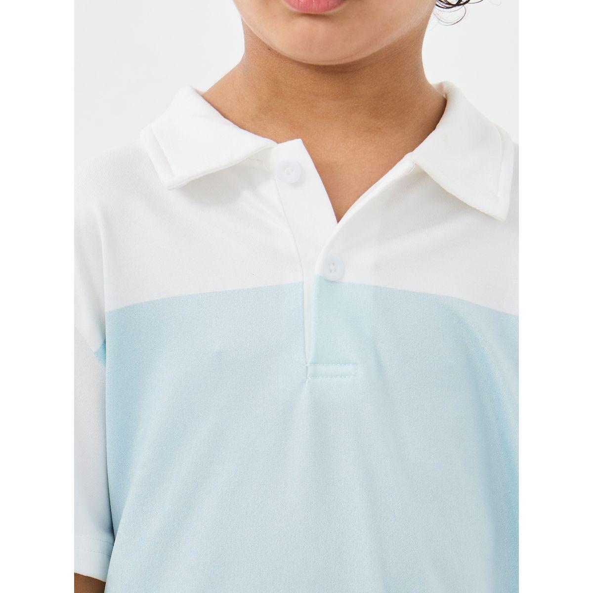 Styli Color Block Polo T-Shirt and Shorts Set-boys-clothing-setsandcoords-image-3