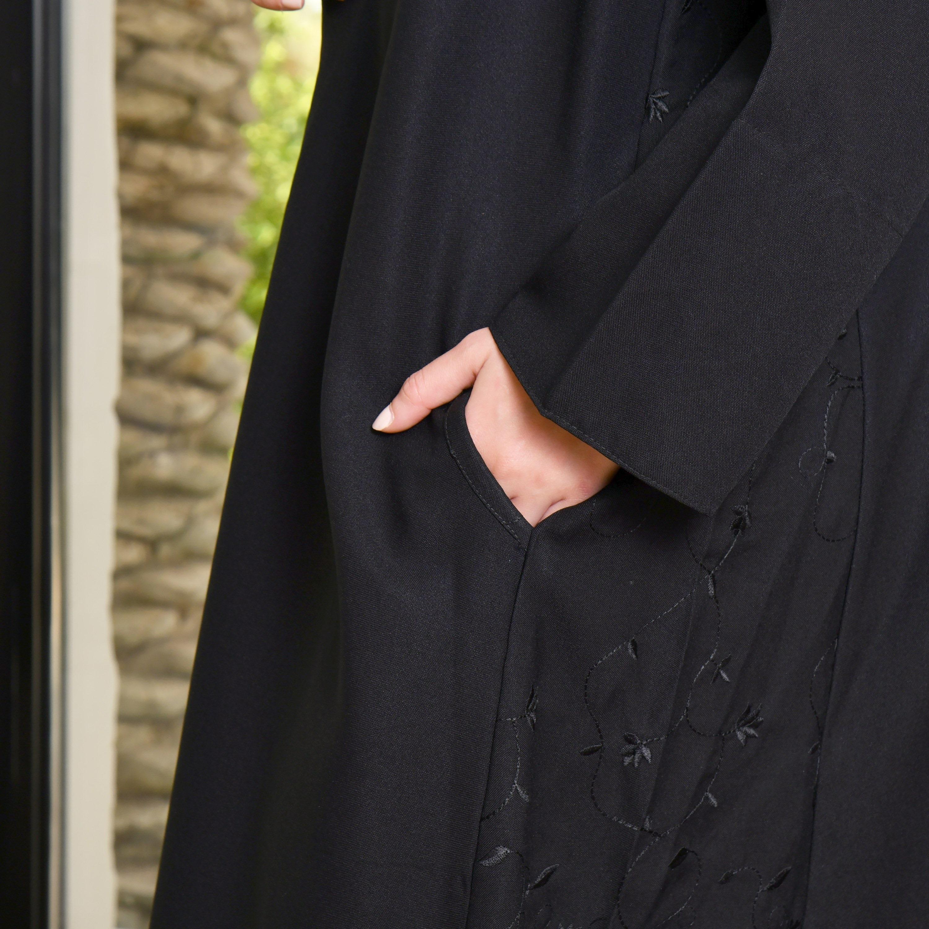 Hawraa Embroidered Abaya with Hijab-women-arabicclothing-abayas-image-2