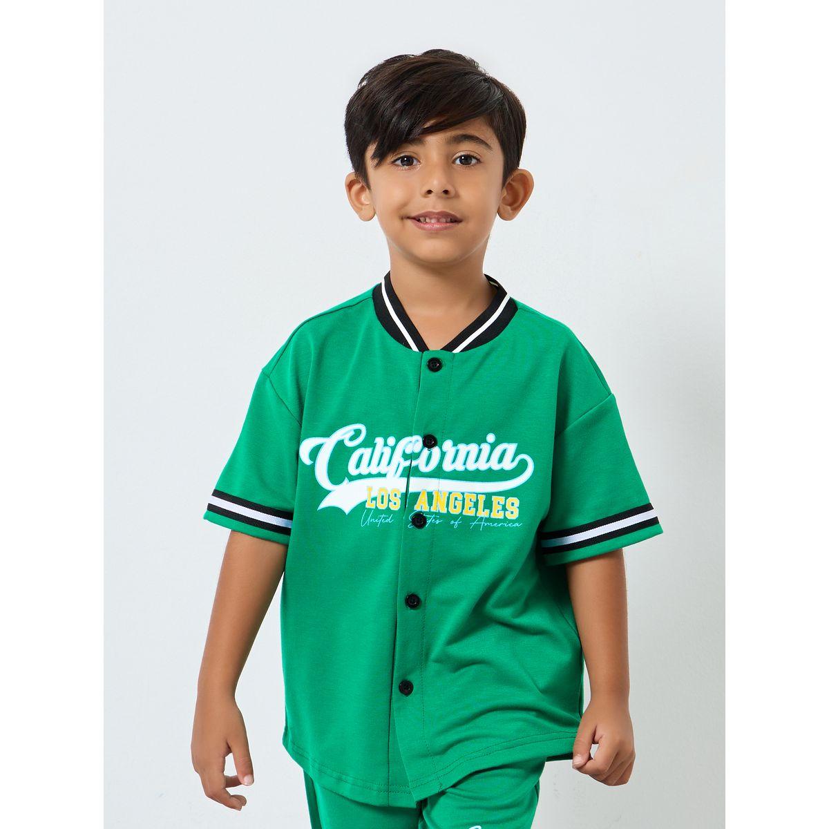 Styli Boys Green Graphic Print T-Shirt and Shorts Set-boys-clothing-setsandcoords-image-2