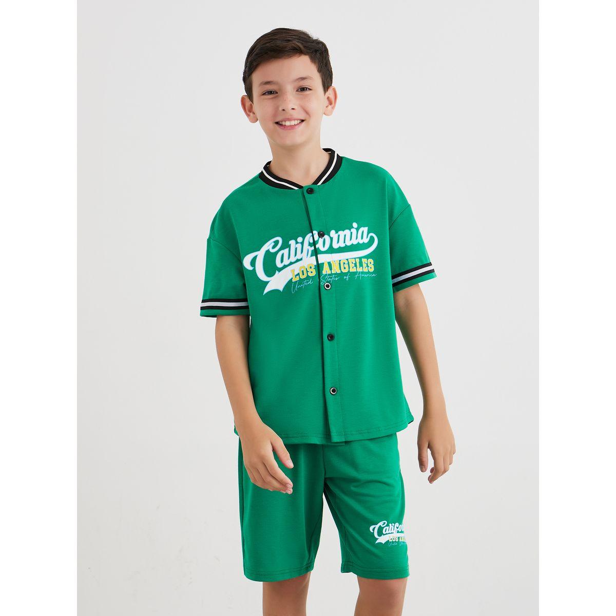 مجموعة من شورت وتيشيرت بطبعة جرافيك-boys-clothing-setsandcoords-image-2
