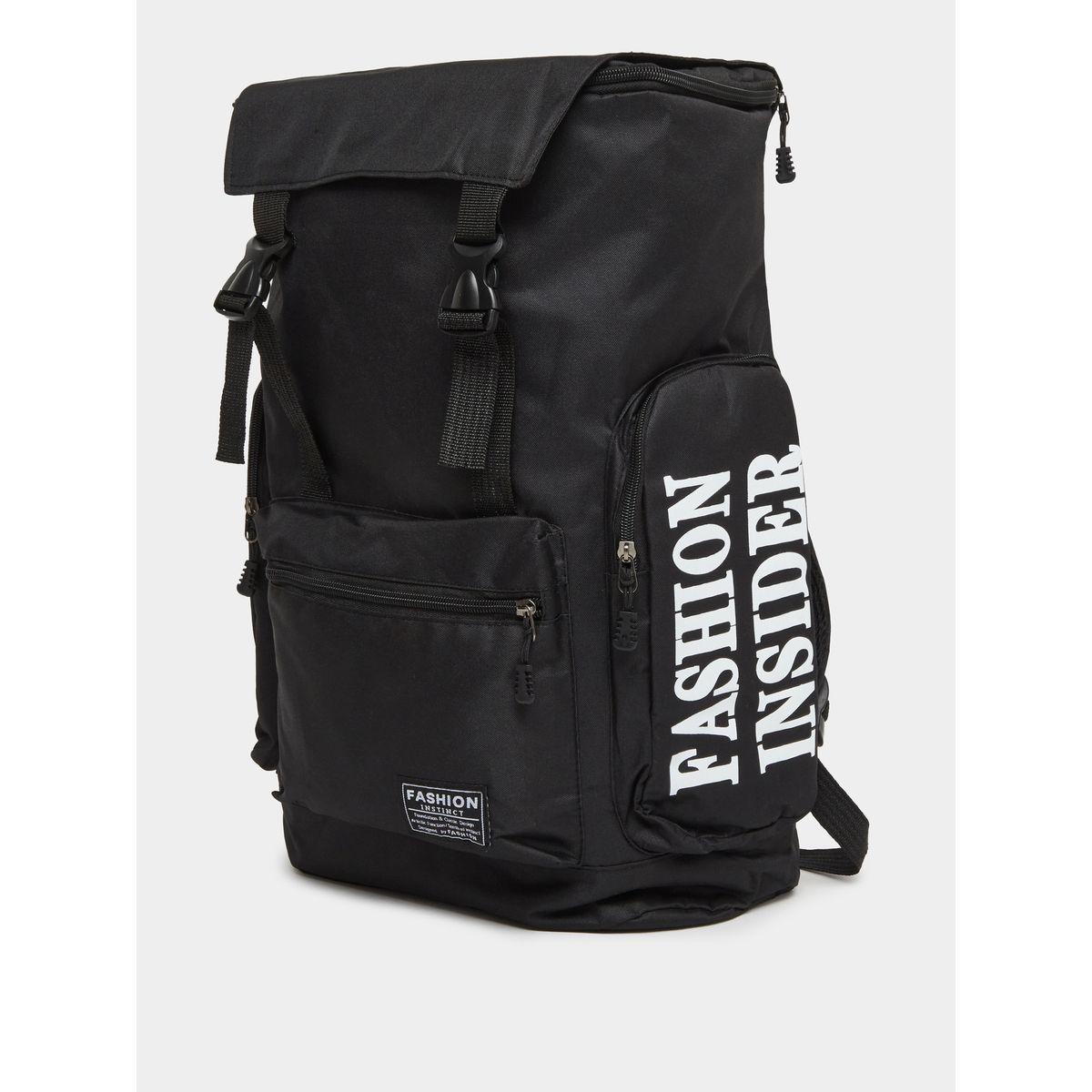 Styli Boys Black Printed Pocket Backpack 45x28x15cm-school-bagsandbackpacks-backpacks-image-1