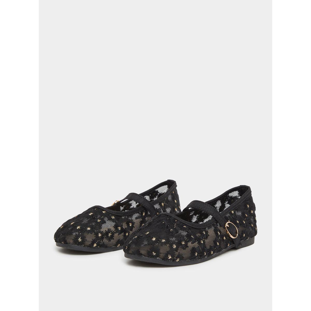 Styli Embellished Ballerinas with Buckle Closure-girls-shoes-ballerinas-image-2