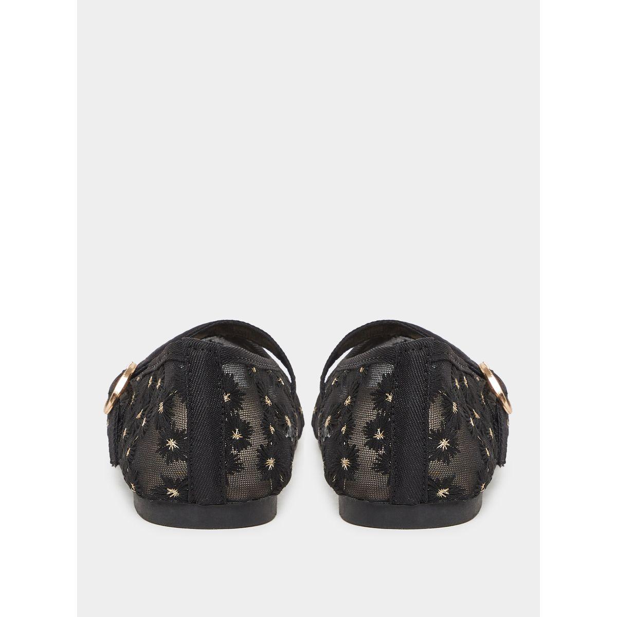 Styli Embellished Ballerinas with Buckle Closure-girls-shoes-ballerinas-image-4