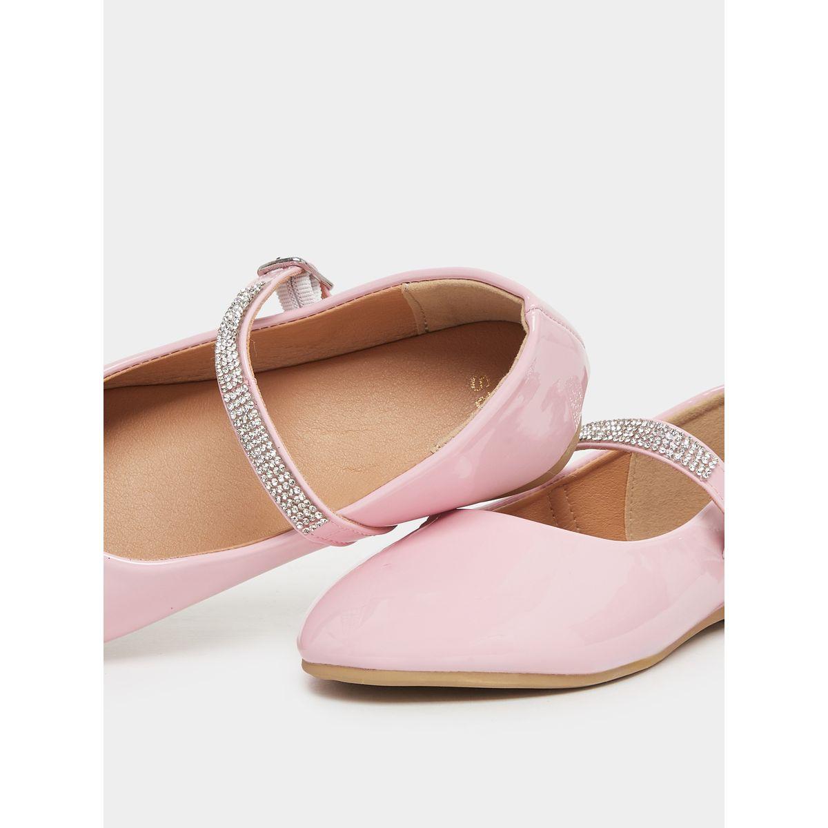 Styli Embellished Ballerinas with Buckle Closure-girls-shoes-ballerinas-image-3