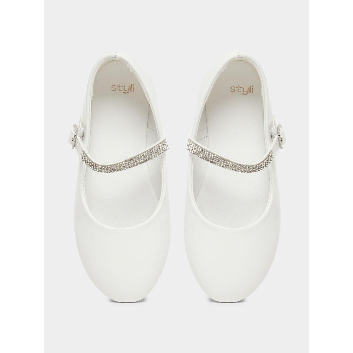 Styli Embellished Ballerinas with Buckle Closure-girls-shoes-ballerinas-image-5