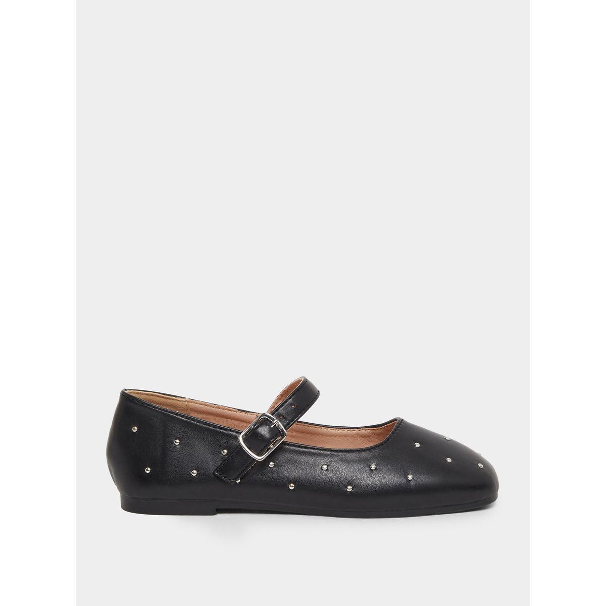 Styli Embellished Ballerinas with Buckle Detail-girls-shoes-ballerinas-image-1