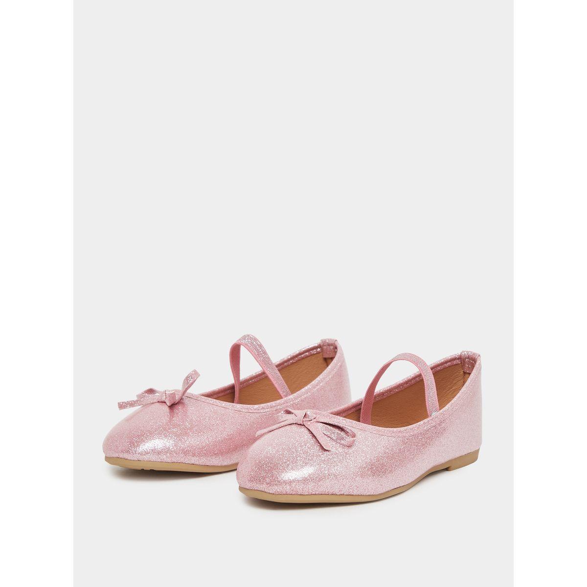 حذاء باليرينا سادة بتفاصيل فيونكة-girls-shoes-ballerinas-image-2