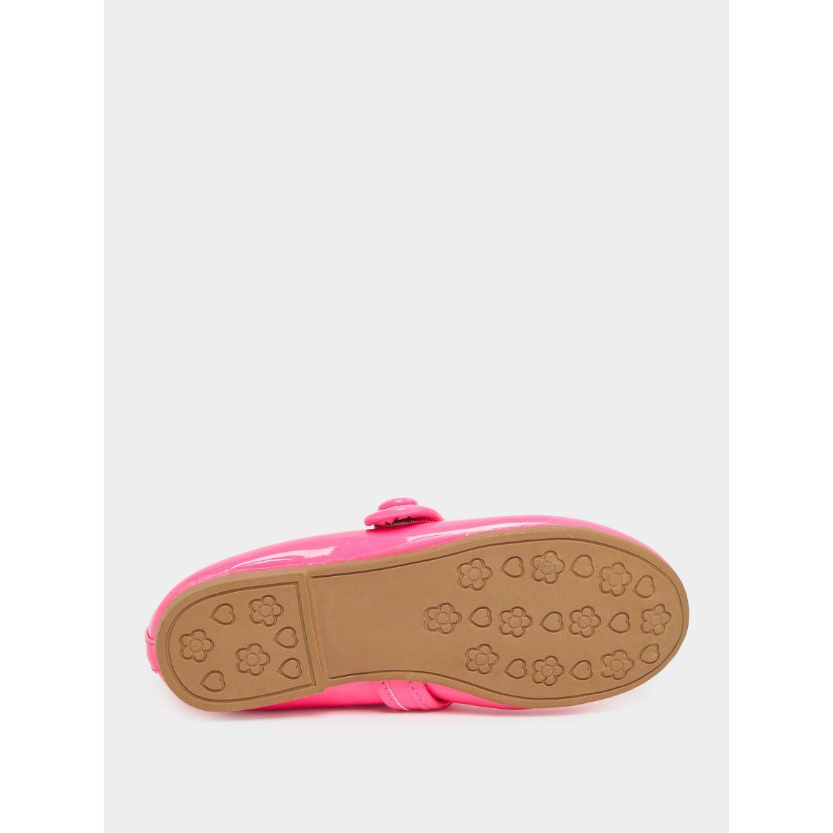 Styli Solid Ballerinas with Hook and Loop Closure-girls-shoes-ballerinas-image-6