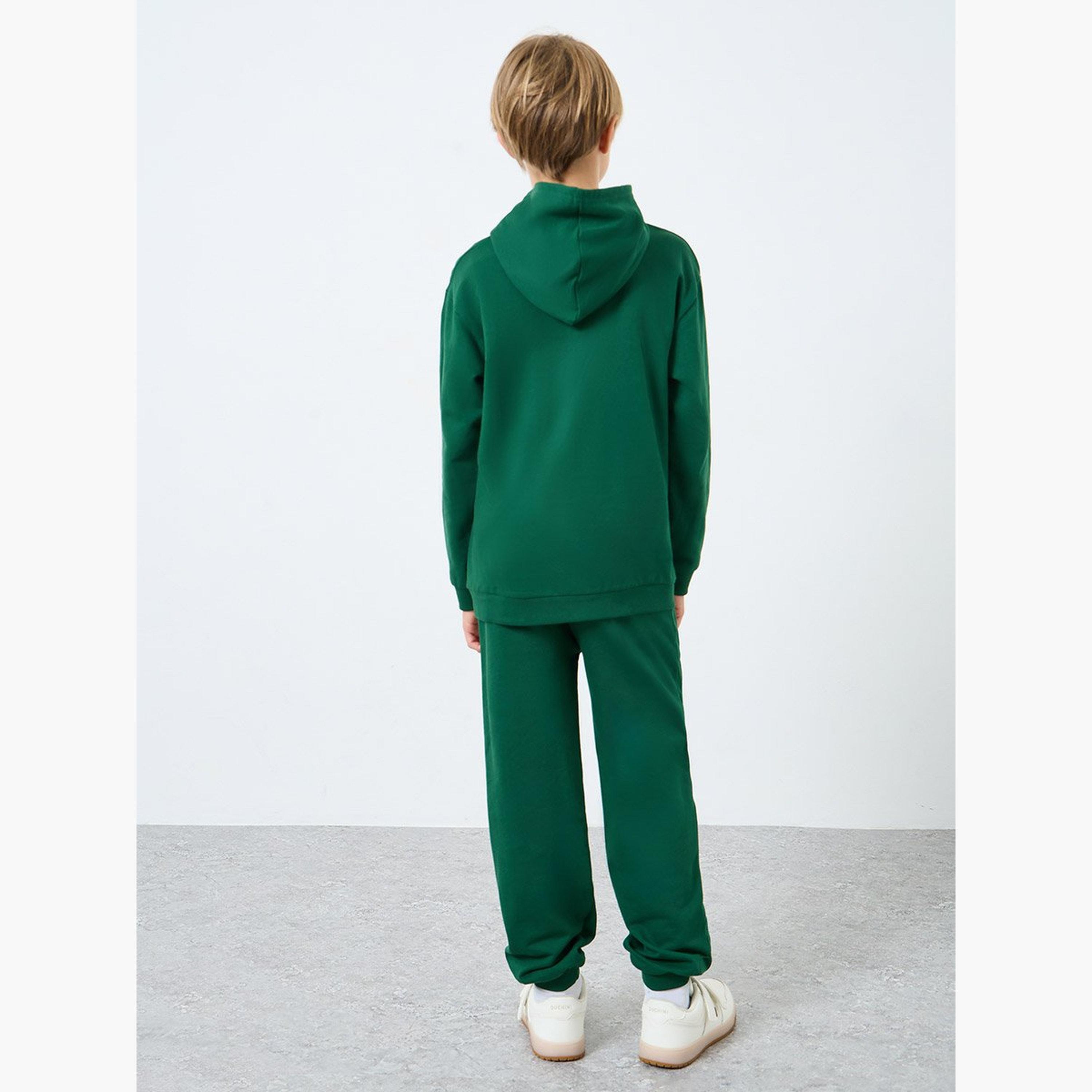 ستايلي - طقم هودي وبنطال رياضي بطبعة سباق خضراء للمراهقين-boys-clothing-setsandcoords-image-4