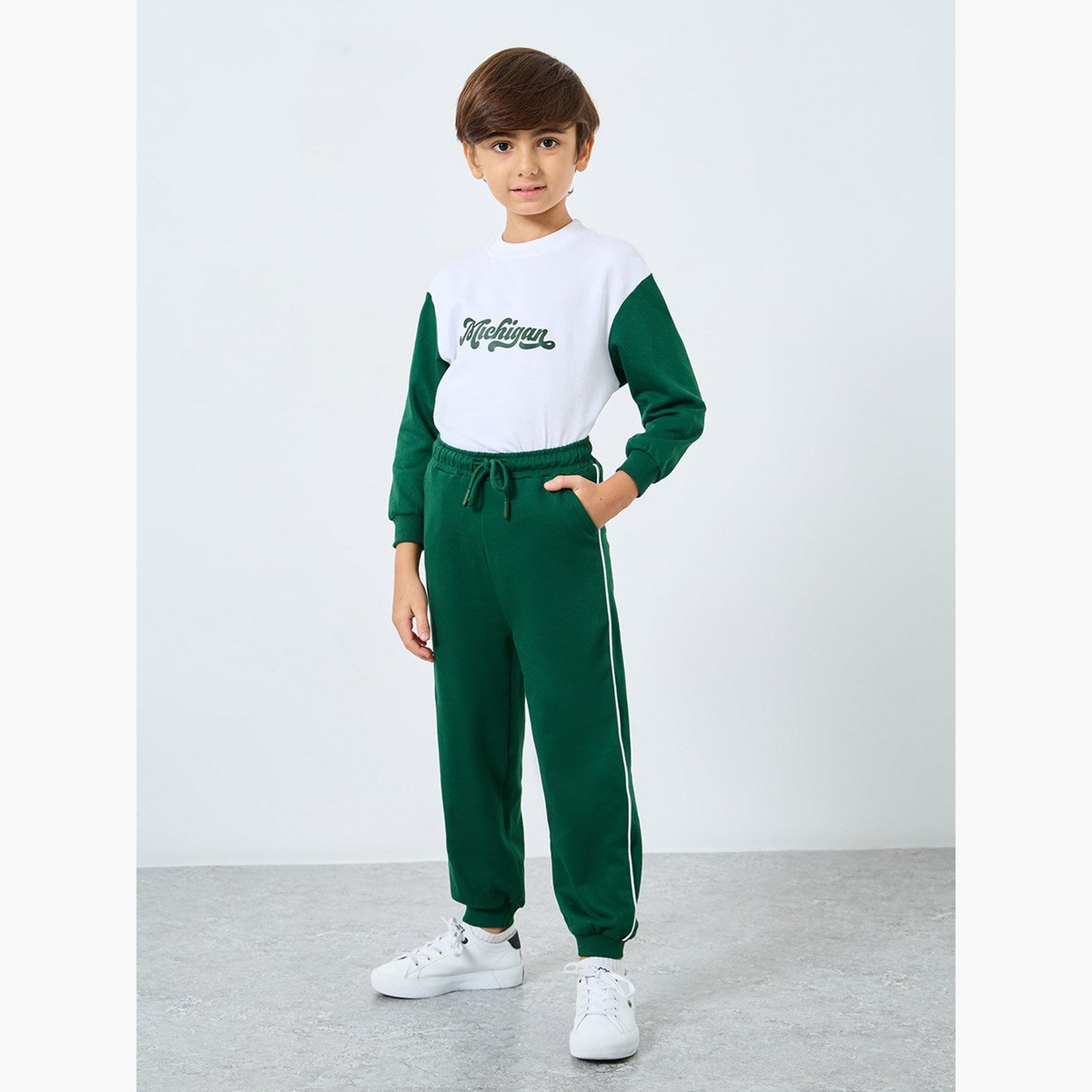 Styli Boys Printed Sweatshirt and Joggers Set-boys-clothing-setsandcoords-image-3