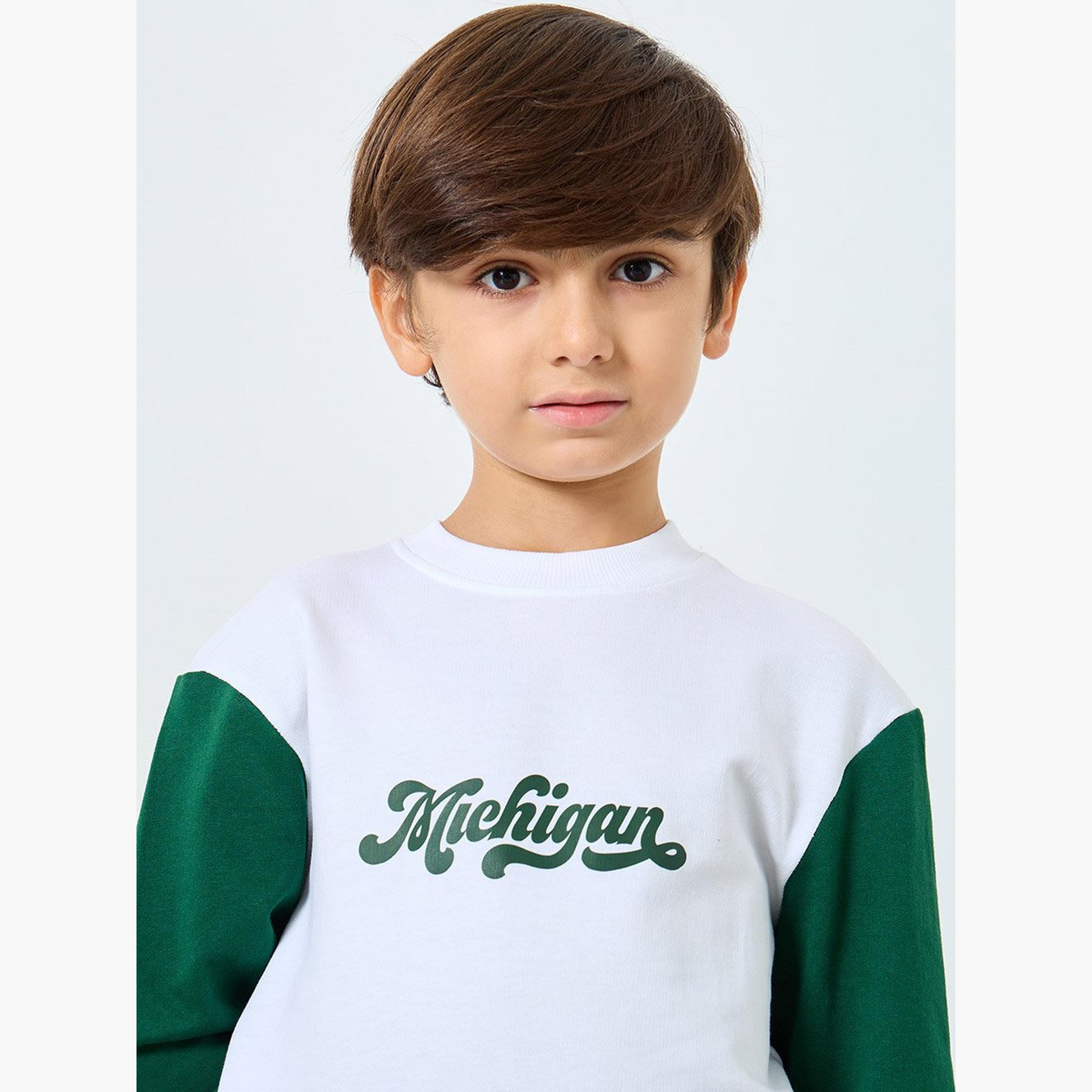 Styli Boys Printed Sweatshirt and Joggers Set-boys-clothing-setsandcoords-image-4