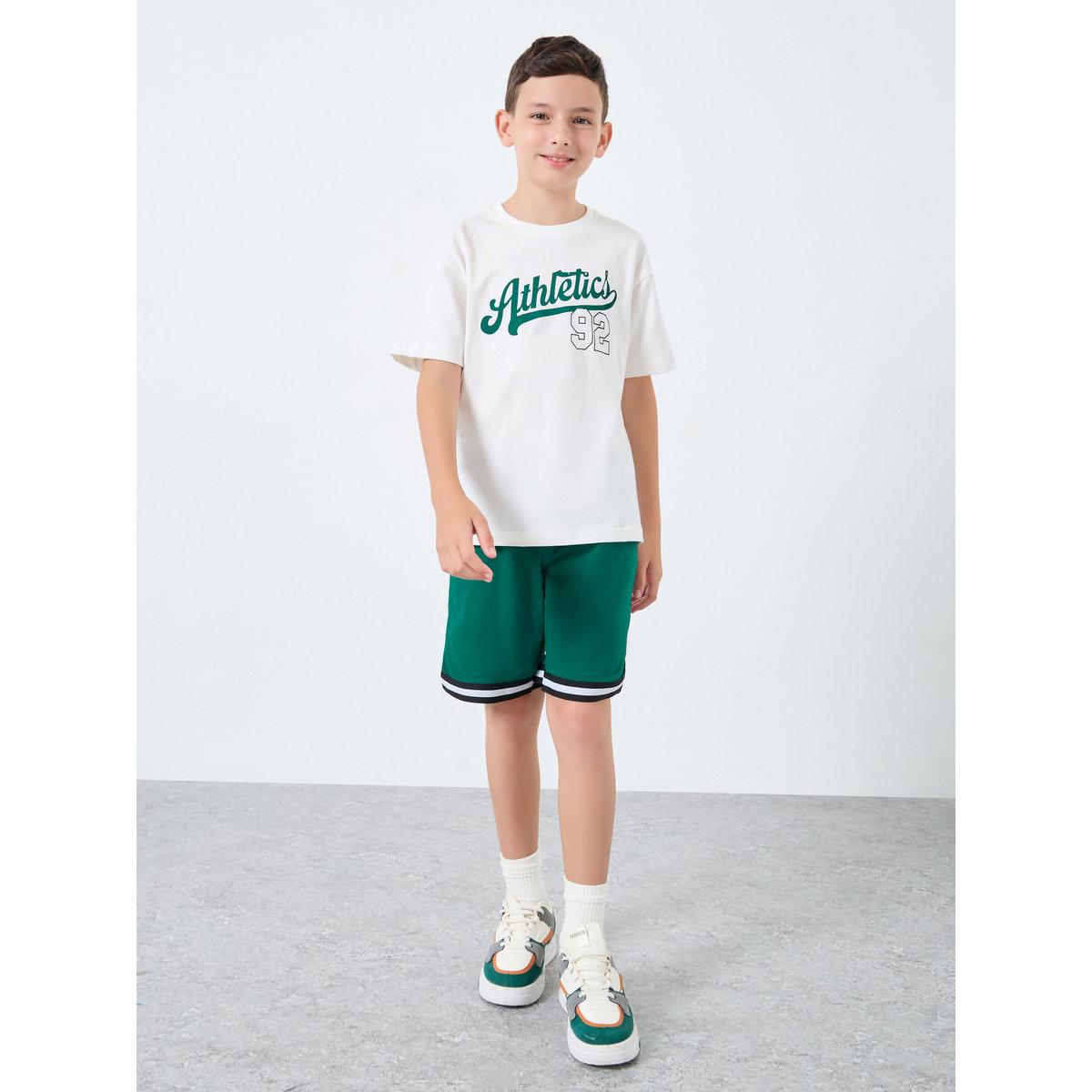 Styli Teen Graphic T-Shirt and Shorts Set-boys-clothing-setsandcoords-image-1