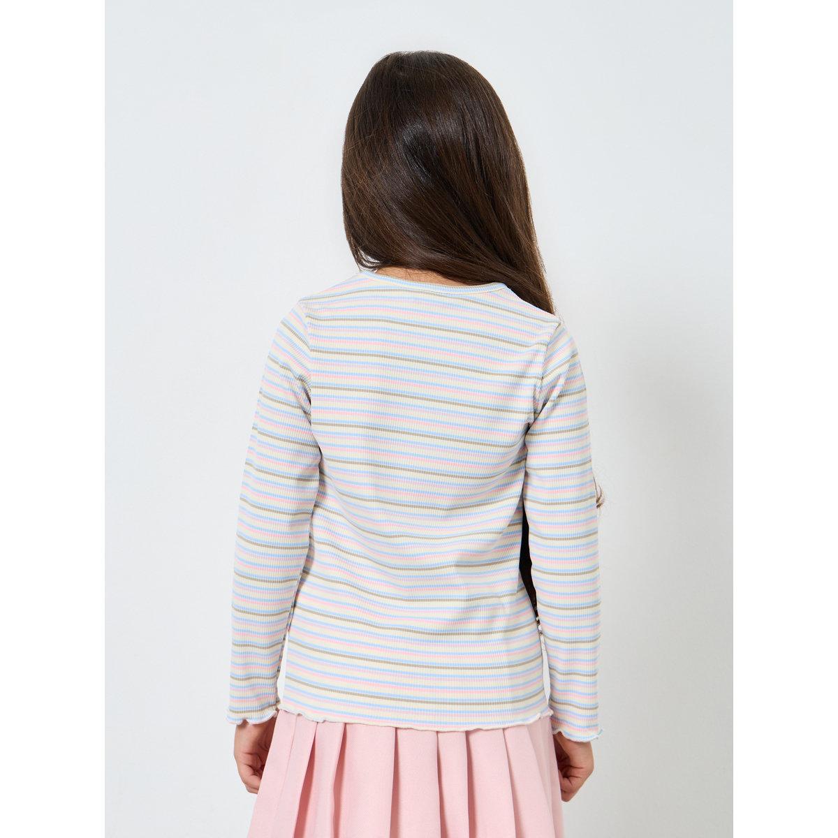 تيشيرت مخطط بأكمام طويلة-girls-clothing-tshirts-image-4