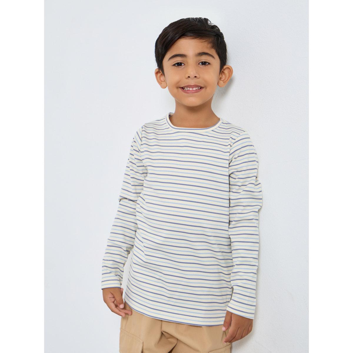 تيشيرت مخطط بأكمام طويلة-boys-clothing-tshirtsandpolos-image-2