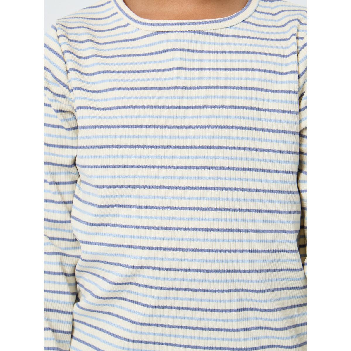 Styli Boys Striped Ribbed Long Sleeve T-Shirt-boys-clothing-tshirtsandpolos-image-3