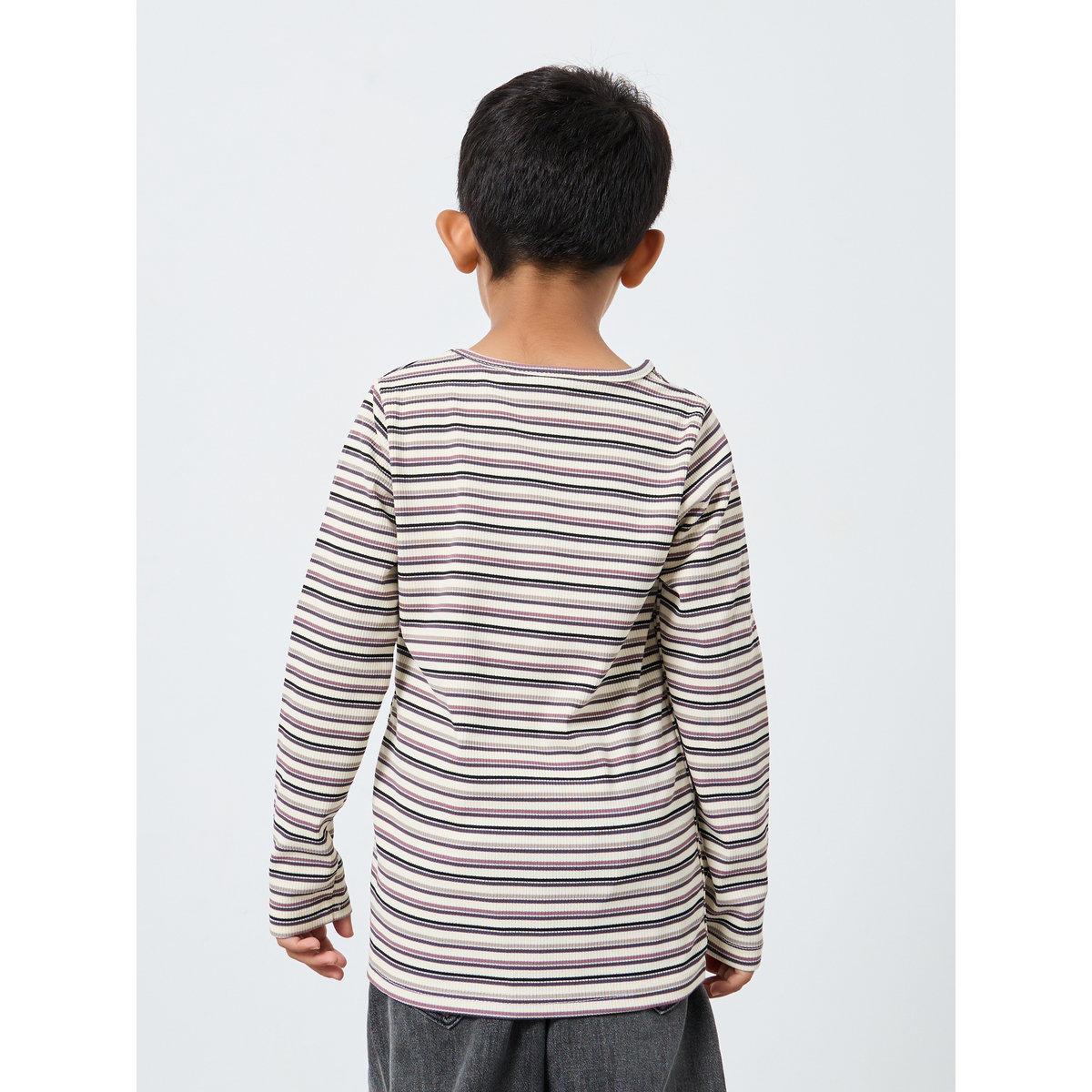 Styli Boys Multi Striped Ribbed Long Sleeve T-Shirt-boys-clothing-tshirtsandpolos-image-4