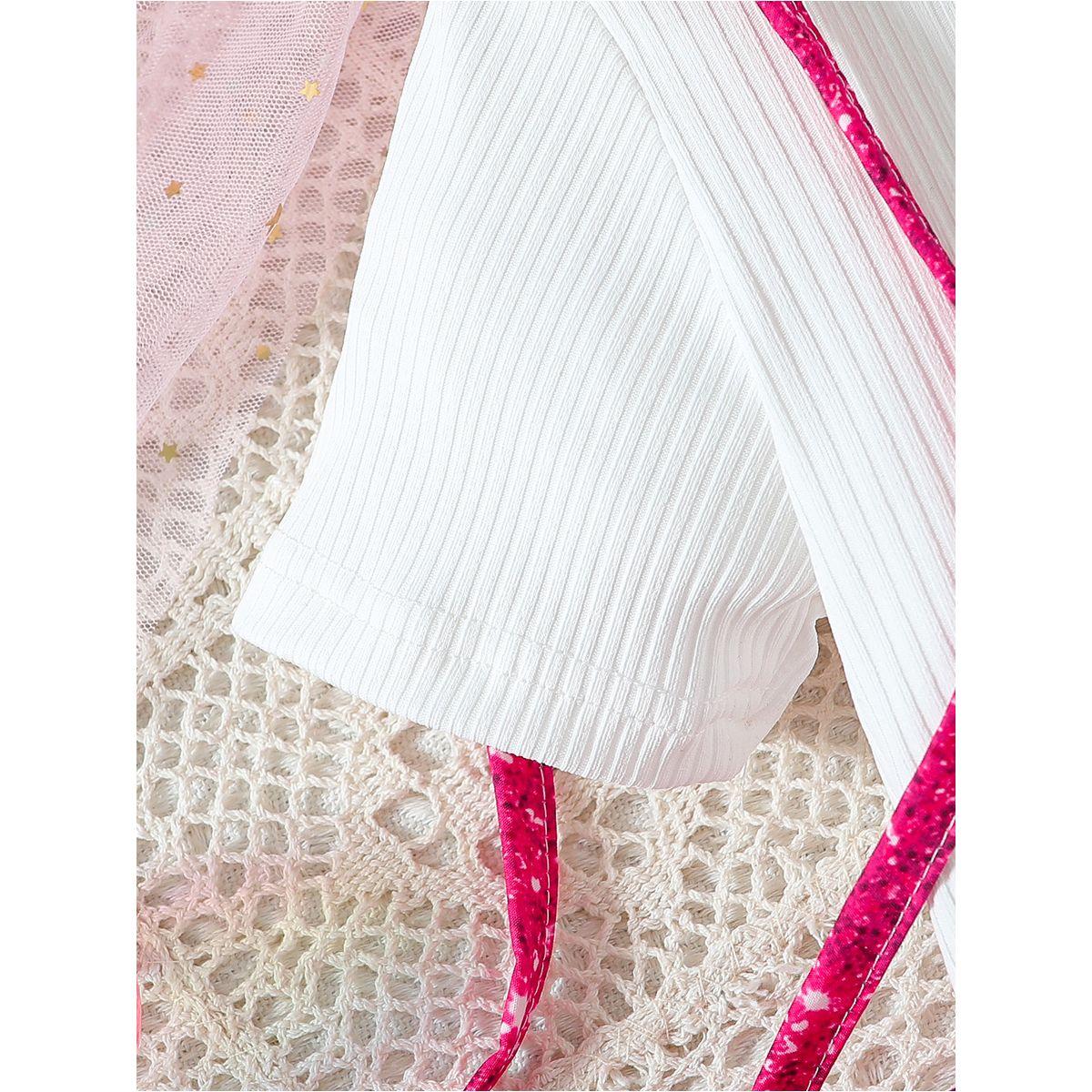 Styli Embellished Color Block Round Neck Knee-Length Dress with Bag-girls-clothing-dressesandjumpsuits-image-6