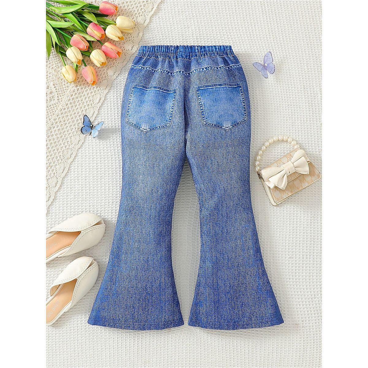 Styli Elastic Waistband Printed Flared Pants-girls-clothing-bottoms-trousers-image-2