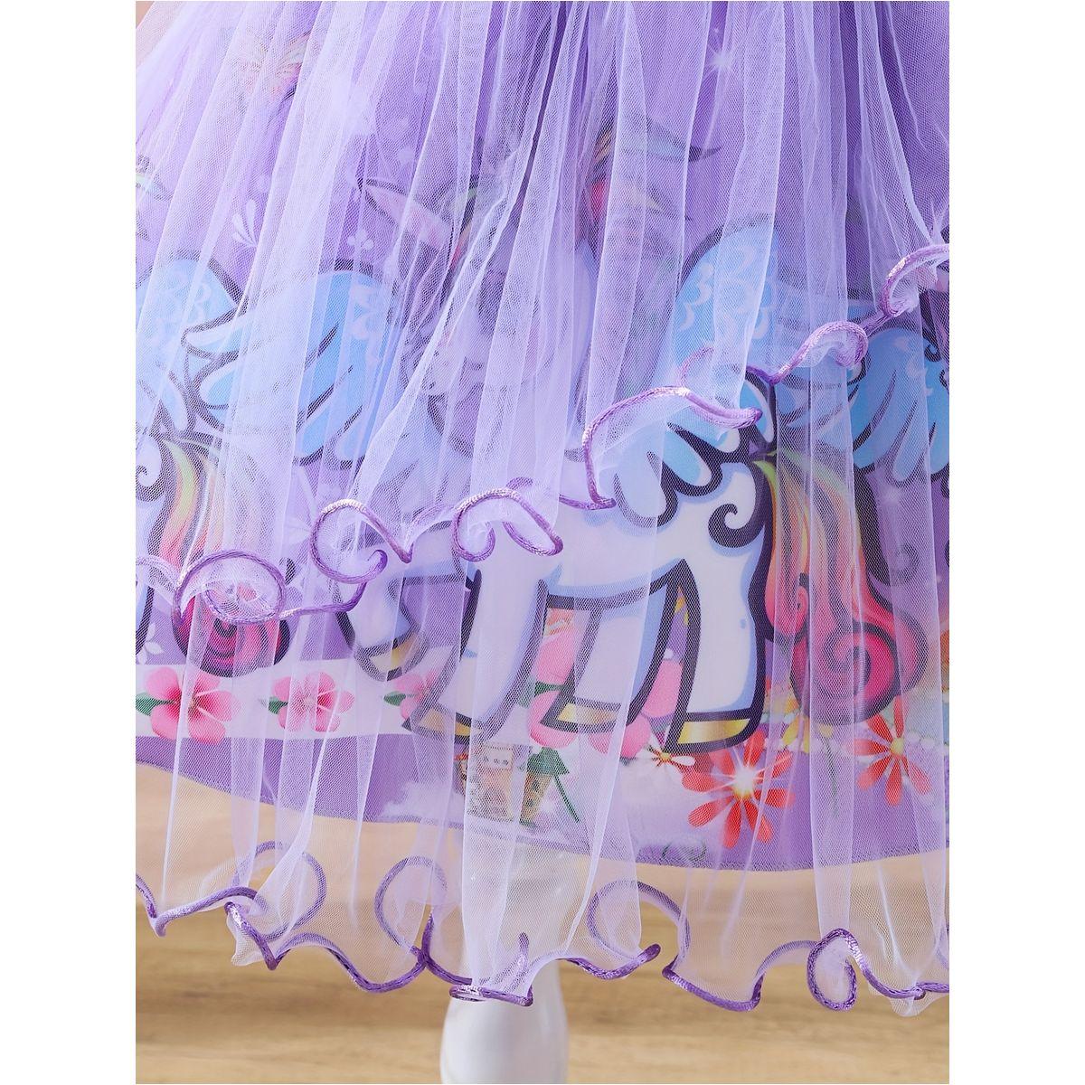 Styli Graphic Print Bow Detail Ruffle Hem Knee Length Dress-girls-clothing-dressesandjumpsuits-image-6