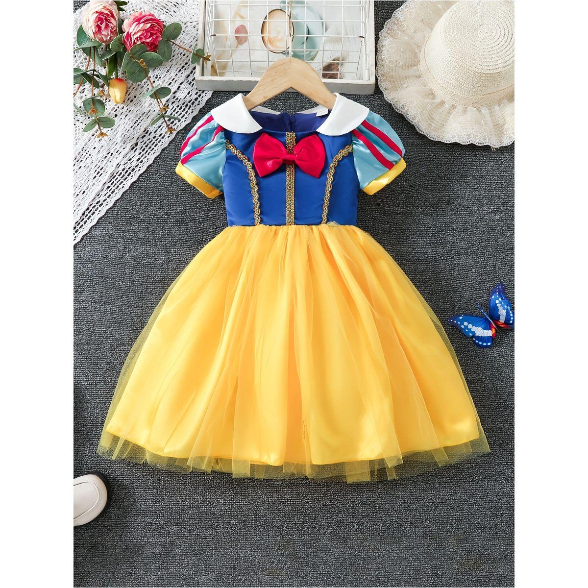 Styli Snow White Short Sleeve Knee Length Dress-girls-clothing-dressesandjumpsuits-image-1