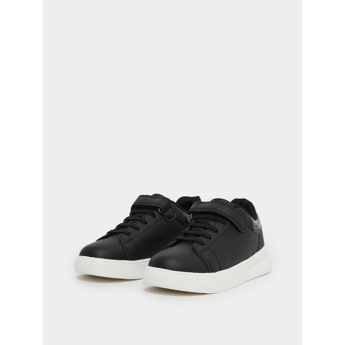 Styli Teen Plain Hook and Loop Sneakers-boys-shoes-sneakers-image-2