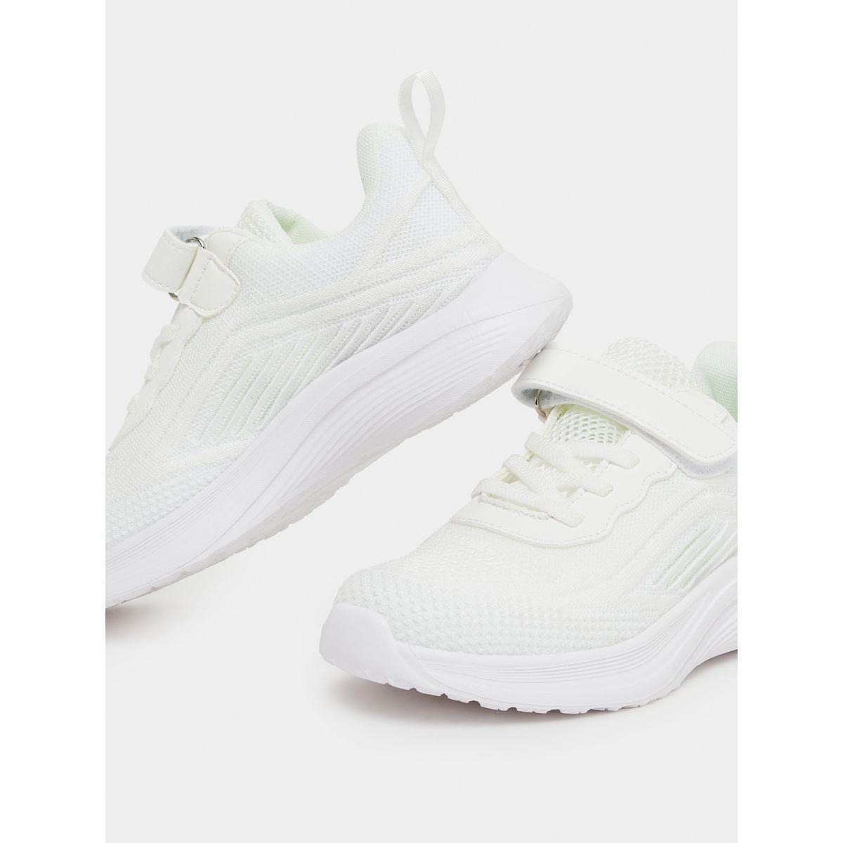Styli Textured Knit Hook and Loop Sneakers-girls-shoes-sneakers-image-3