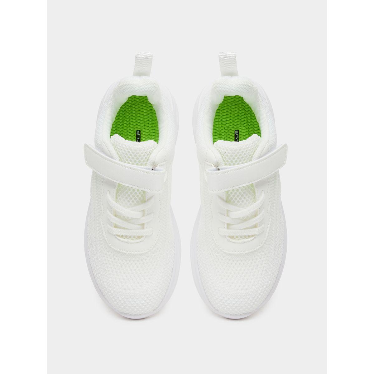 Styli Textured Knit Hook and Loop Sneakers-girls-shoes-sneakers-image-5