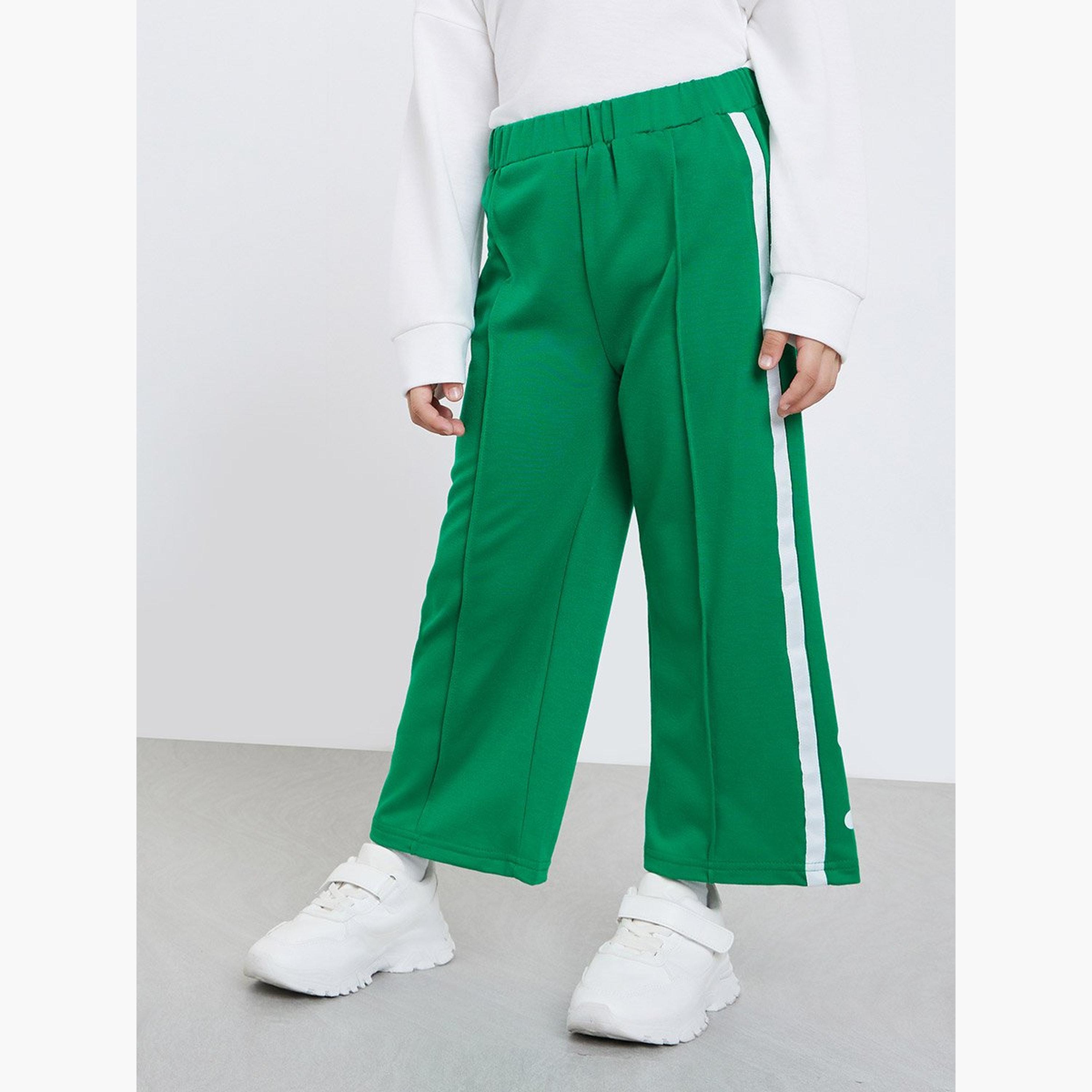 Styli Girls Solid Collared Top and Joggers Set-girls-clothing-setsandcoords-image-5