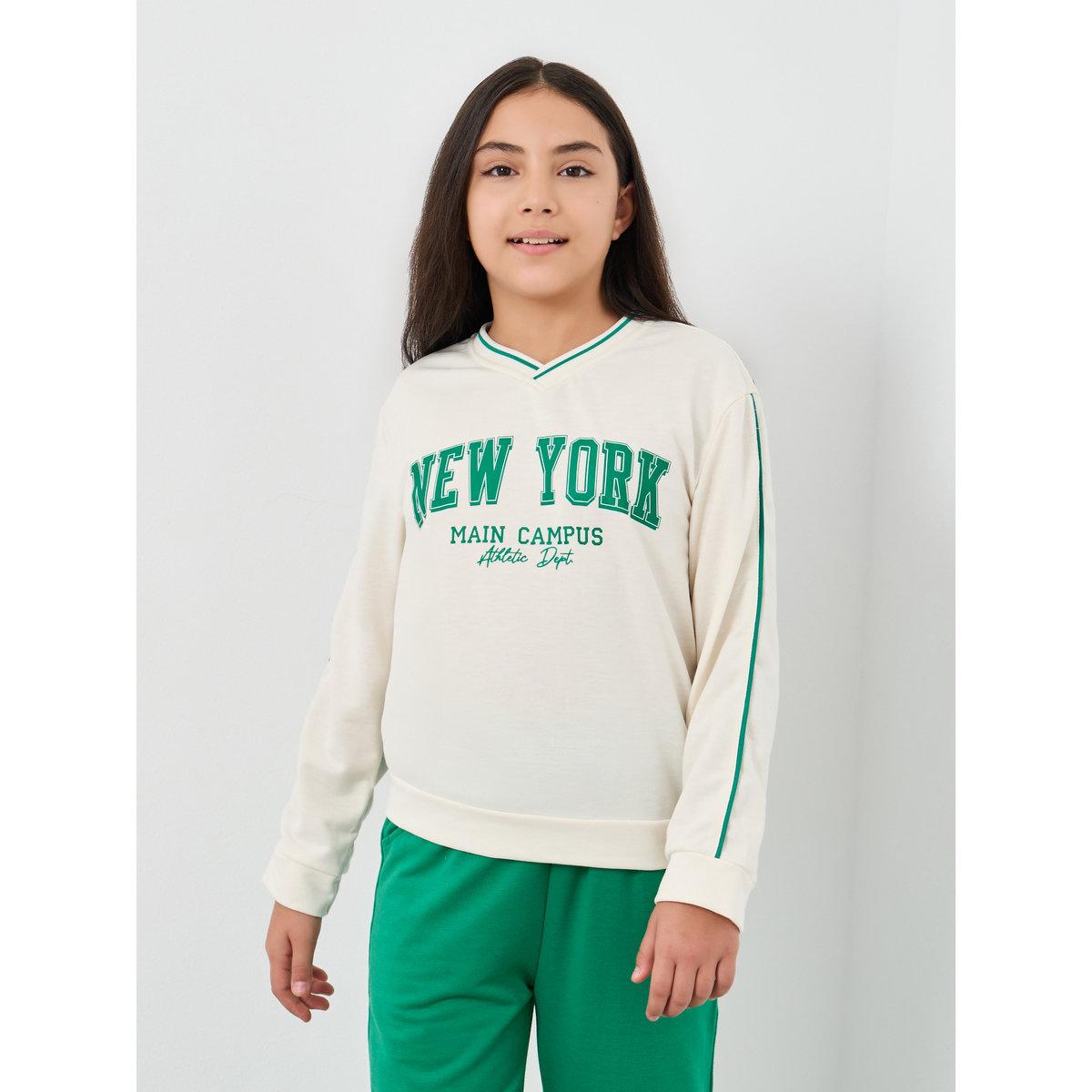 طقم منسق من جوغر وسويت شيرت بطبعة جرافيك-girls-clothing-setsandcoords-image-2