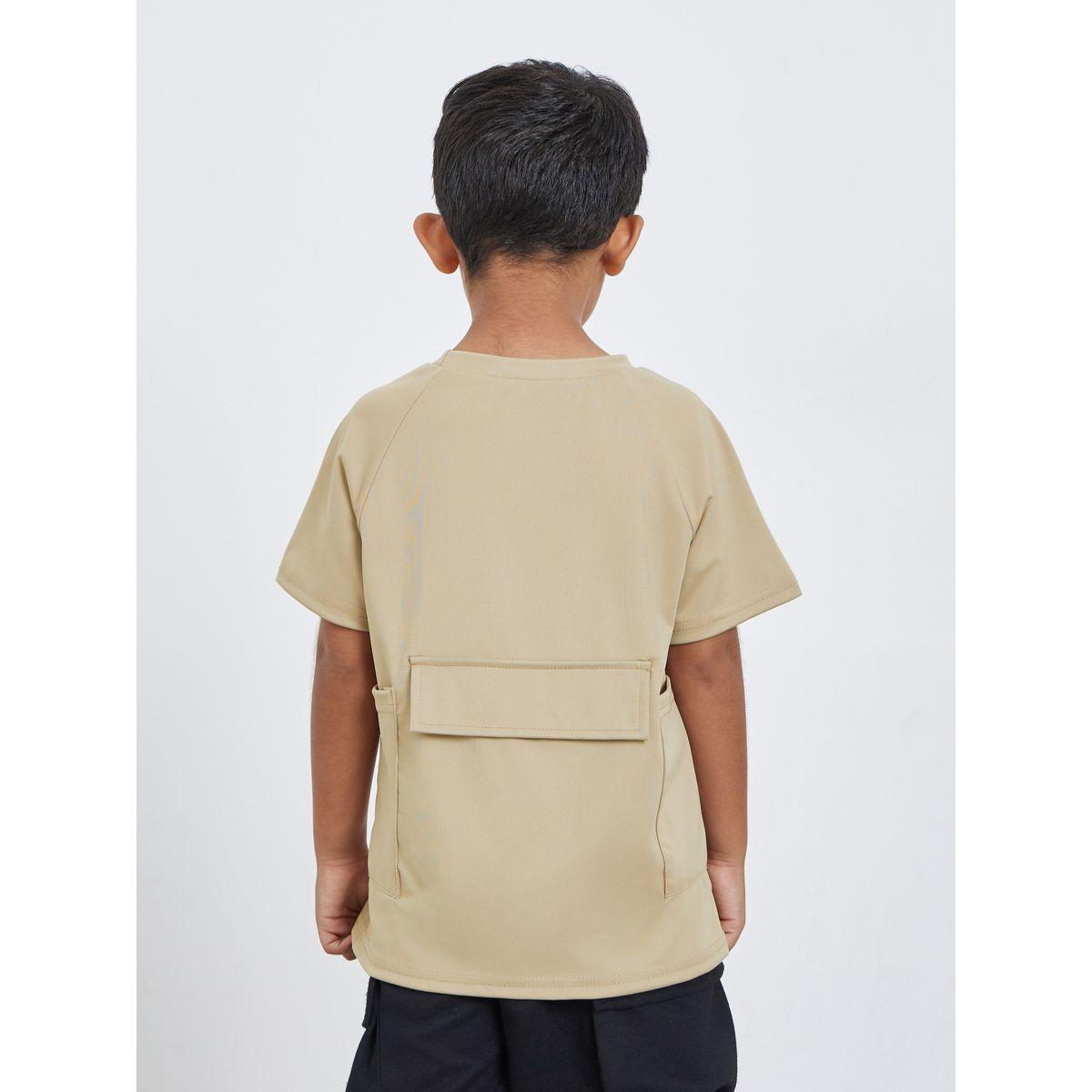 Styli Solid Round Neck T-Shirt with Patch Pocket-boys-clothing-tshirtsandpolos-image-4