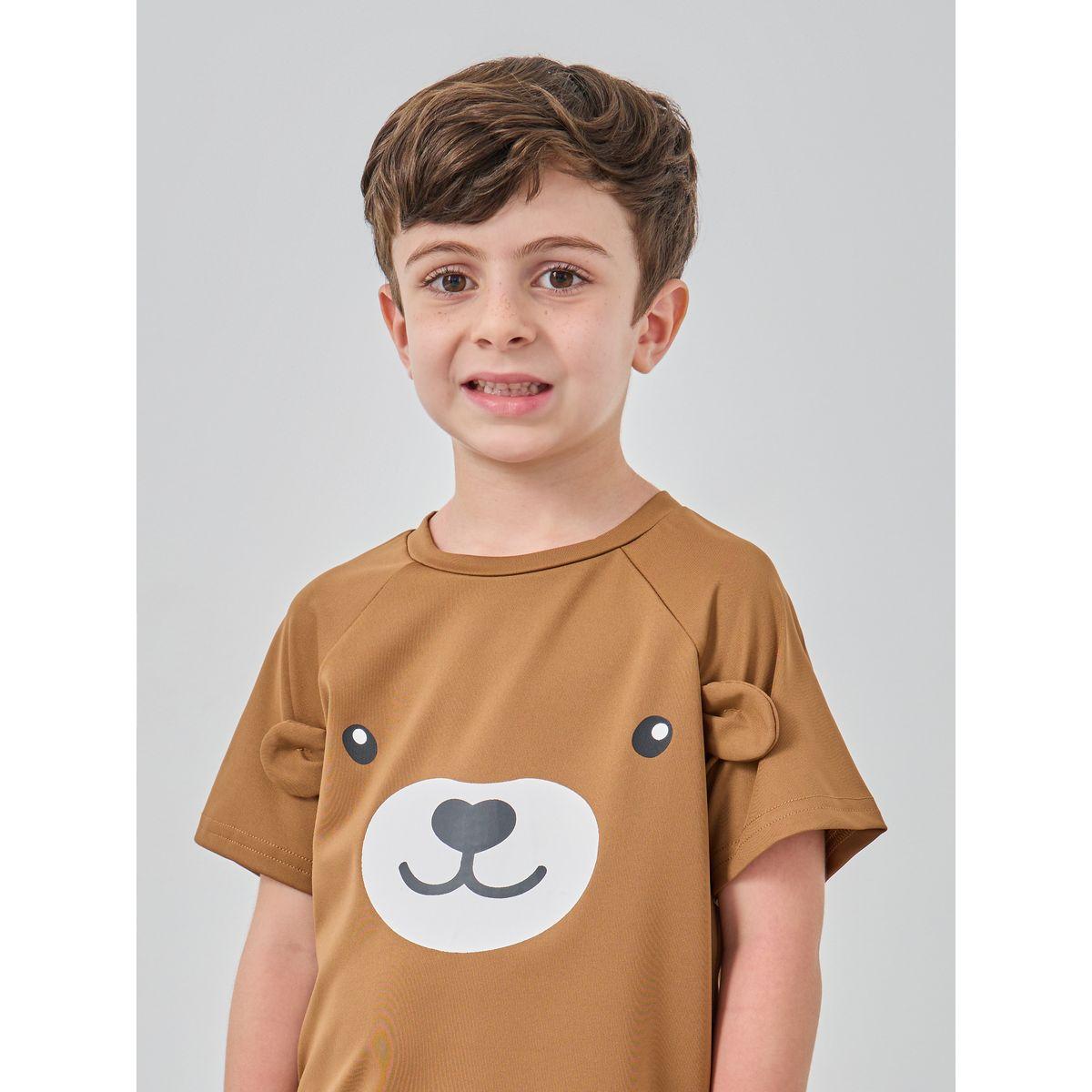 طقم من شورت وتيشيرت بطبعة دب-boys-clothing-setsandcoords-image-3