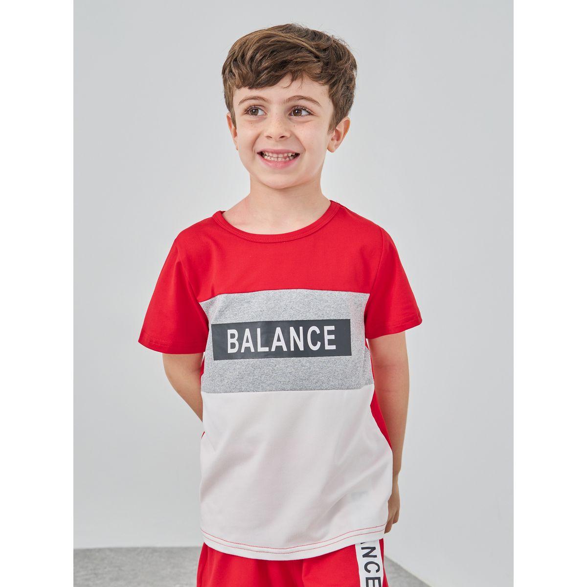 طقم من شورت وتيشيرت بطبعة كتابة-boys-clothing-setsandcoords-image-3
